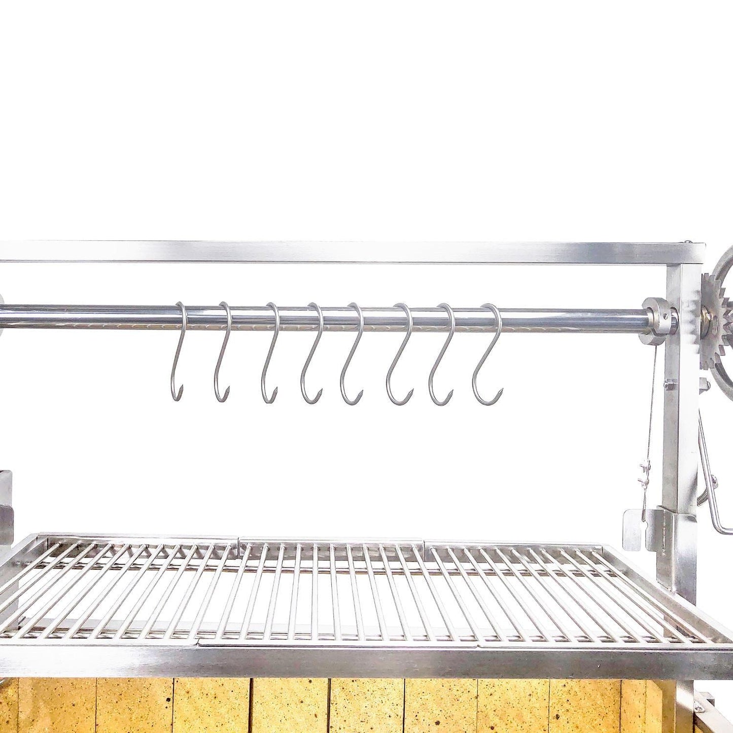 Tagwood BBQ Fully Assembled Argentine Santa Maria Wood Fire & Charcoal Grill - All Stainless Steel - BBQ03SSF - Image 10