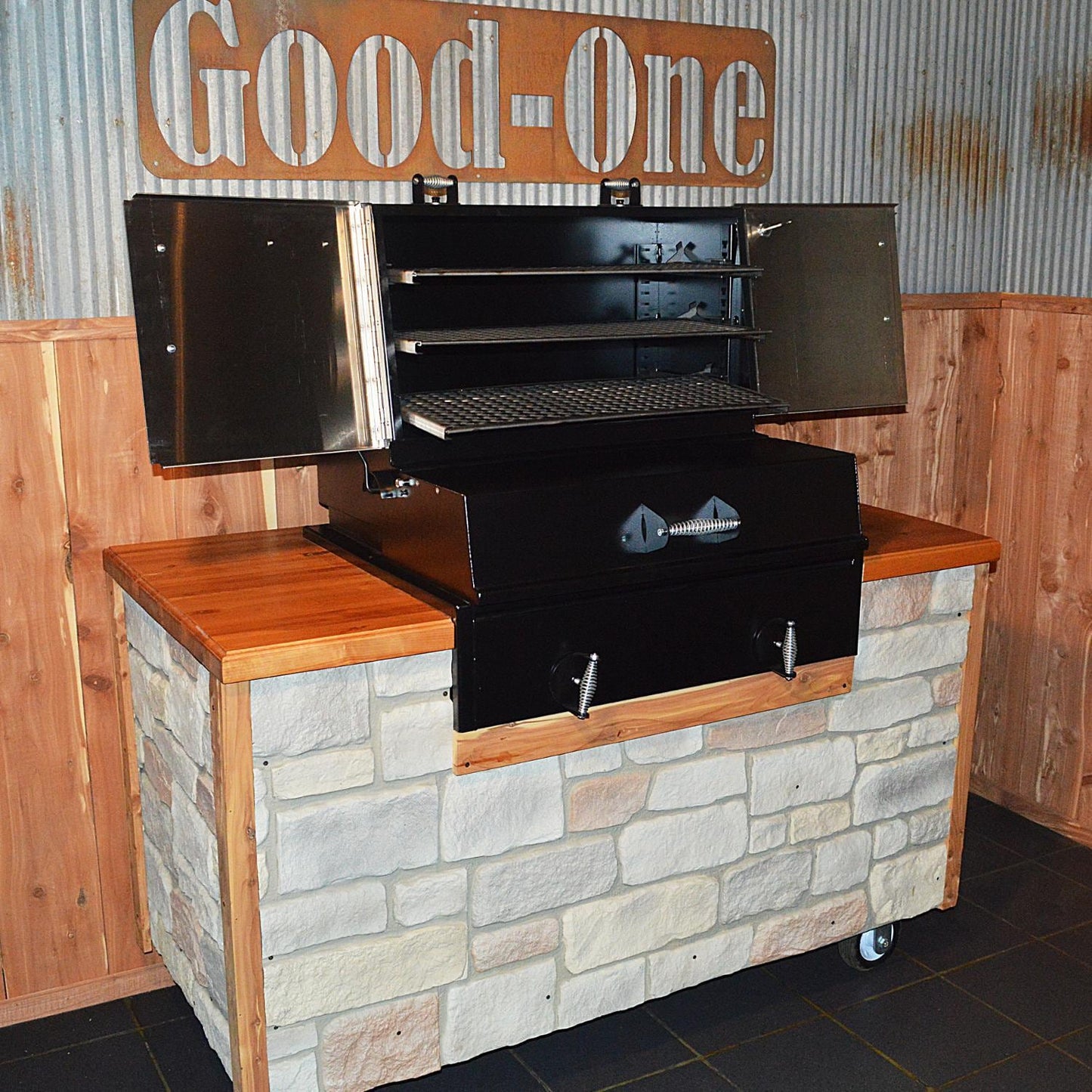 The Good-One Heritage Oven Gen III 32-Inch Built-In Charcoal Smoker - 19300AOH - Image 5