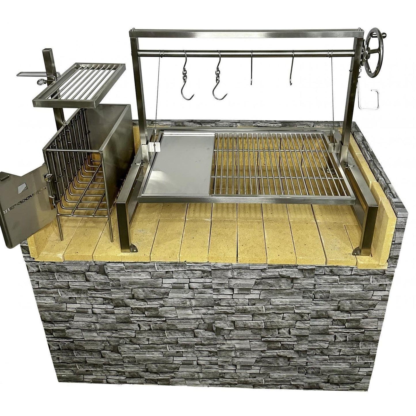 Tagwood BBQ Insert Style Argentine Santa Maria Wood Fire & Charcoal Grill - BBQ09SS - Image 4