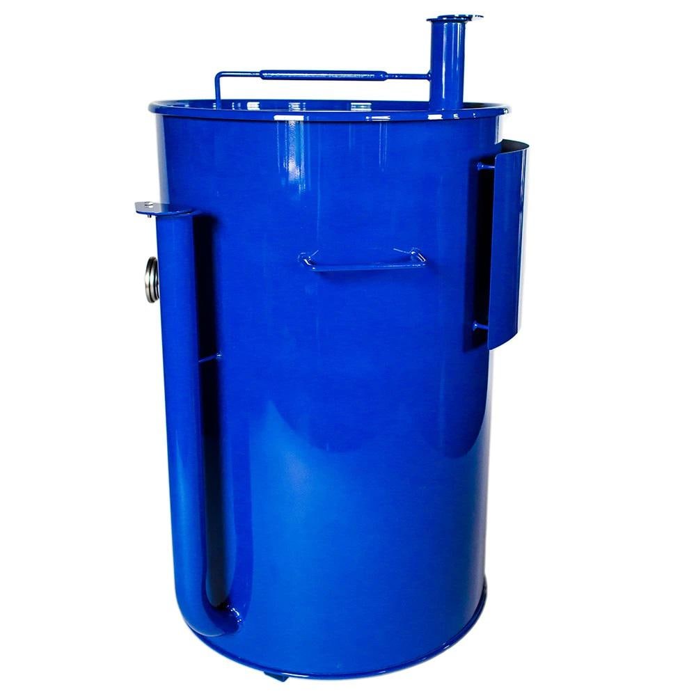 Gateway Drum Smokers 55 Gallon Charcoal BBQ Smoker - Glossy Blue - 55144 - Image 3
