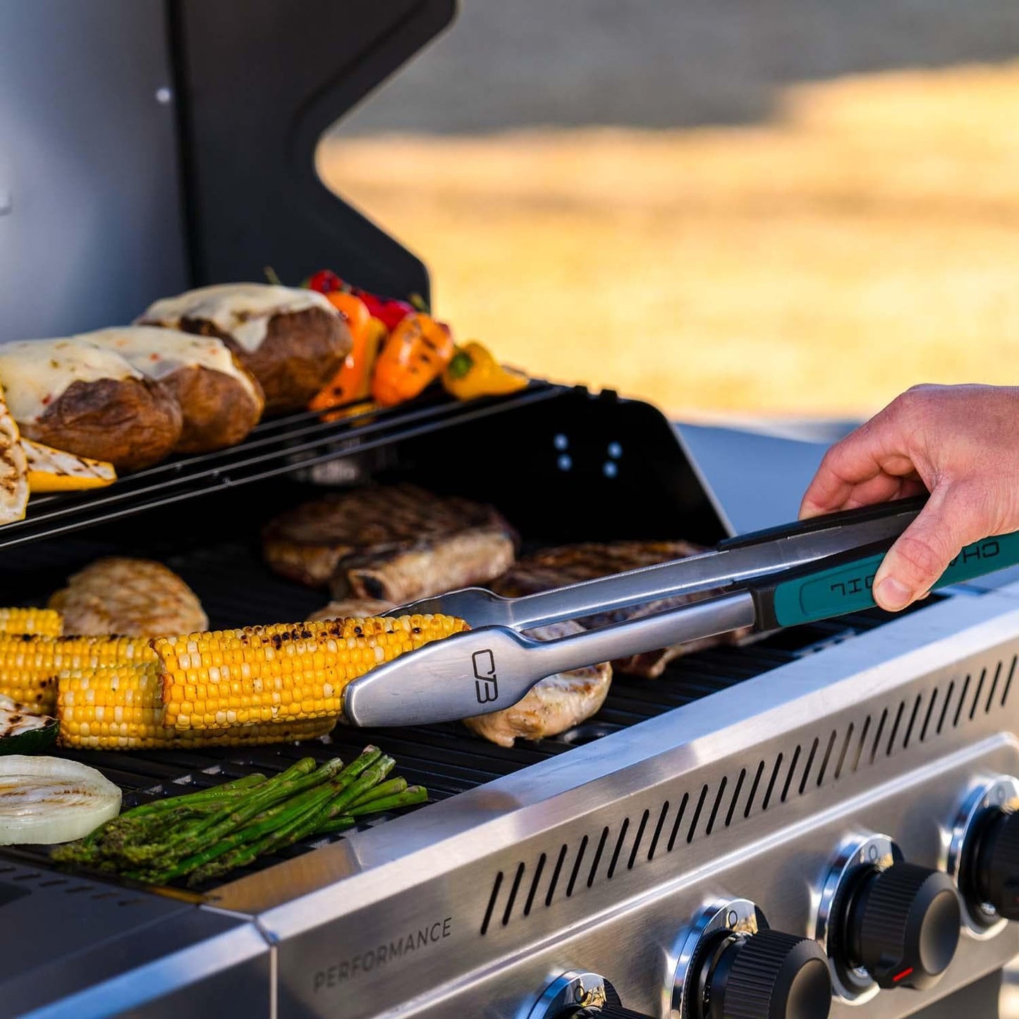 Charbroil Performance Series 5-Burner Propane Gas Grill Cabinet - Stainless - 463463225