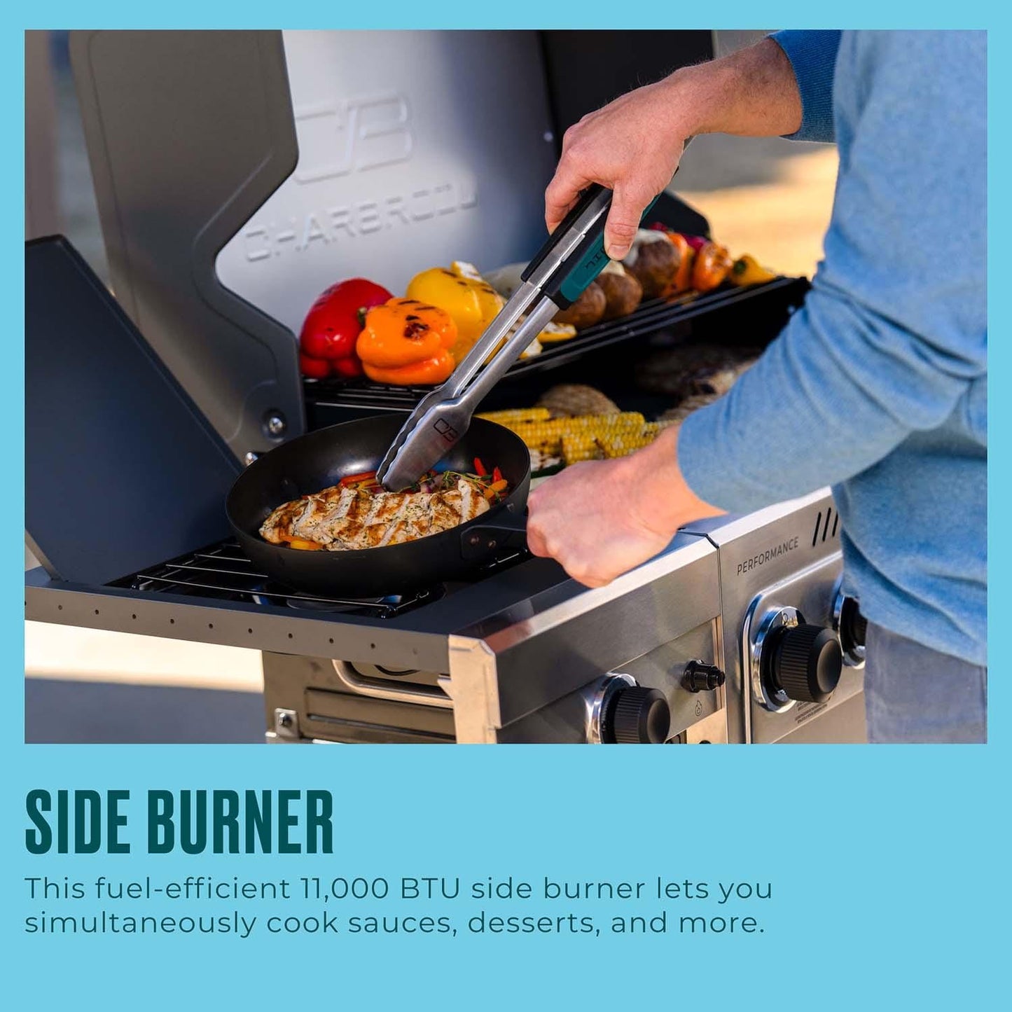 Charbroil Performance Series 5-Burner Propane Gas Grill Cabinet - Stainless - 463463225