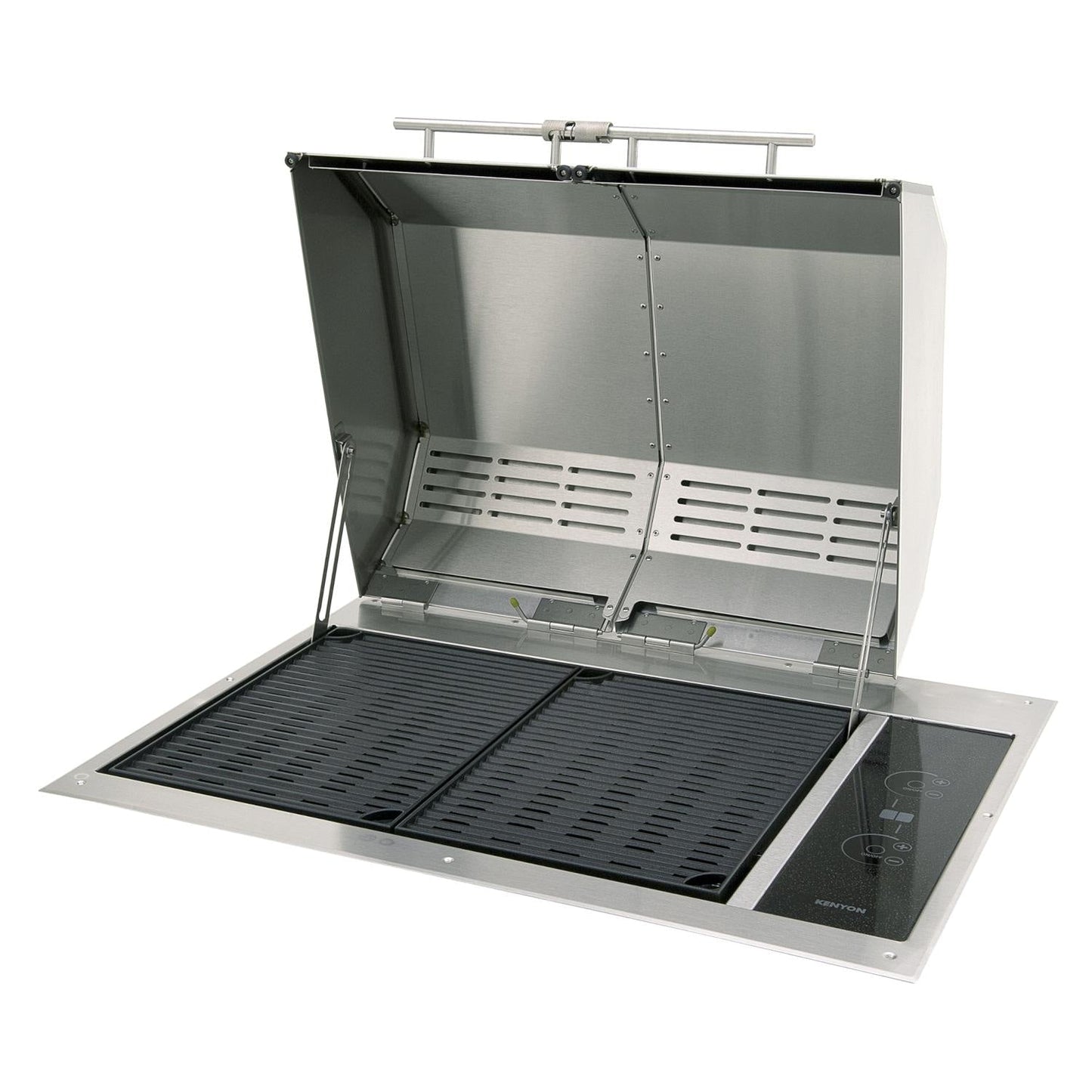 Kenyon Texan Two Zone Split Lid Built-In 240V Electric Grill W/ Lite Touch Control & No Mounting Holes - B70405WH - Image 5