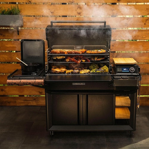 Traeger All-New Timberline XL Wi-Fi Controlled Wood Pellet Grill W/ WiFire & Built-In Trim Kit - TBB01RLG