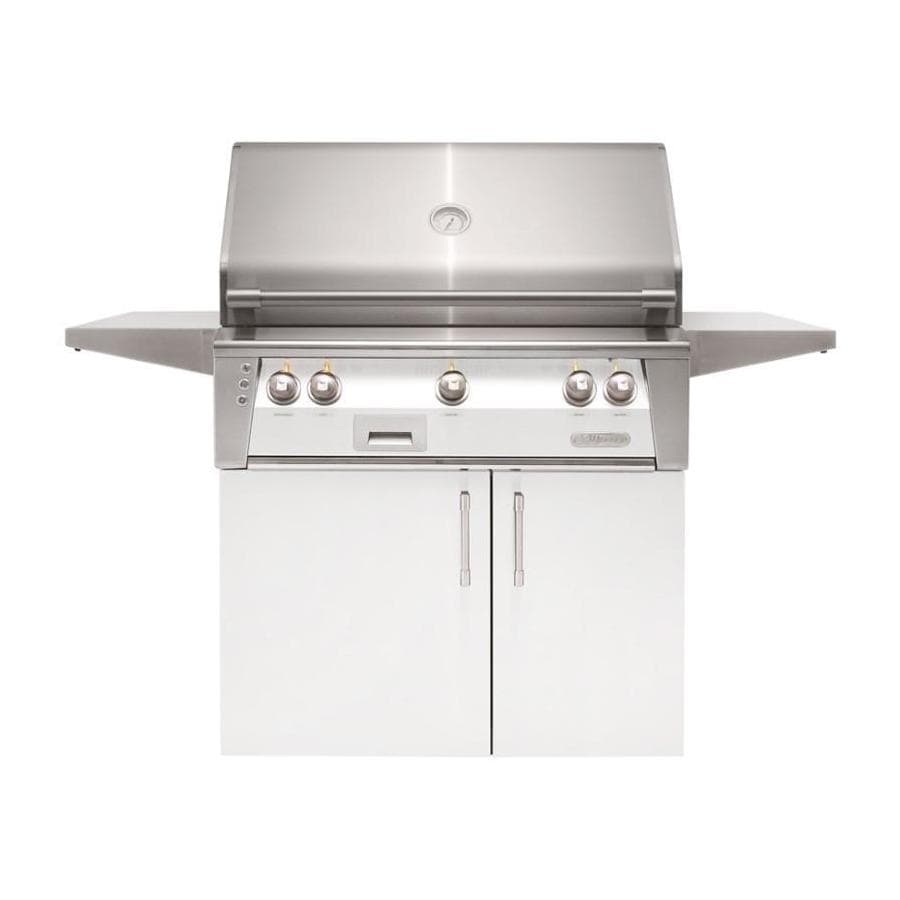 Alfresco ALXE 36-Inch Freestanding Natural Gas Grill With Sear Zone And Rotisserie - Signal White Matte - ALXE-36SZC-NG-SM9003 - Image 1