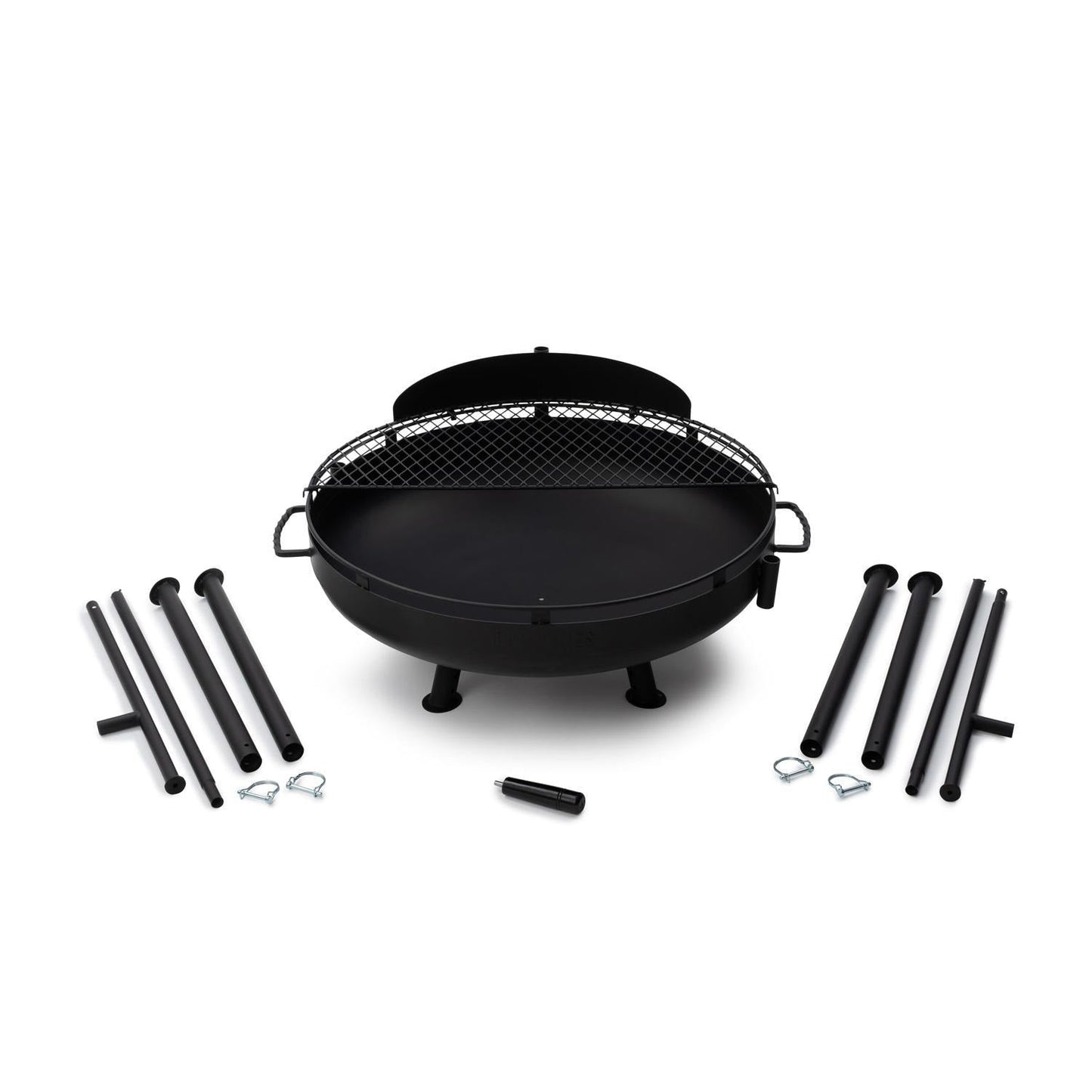 Barebones Living Cowboy 30-Inch Fire Pit Grill w/ Adjustable Grill Grate - CKW-450 - Image 8