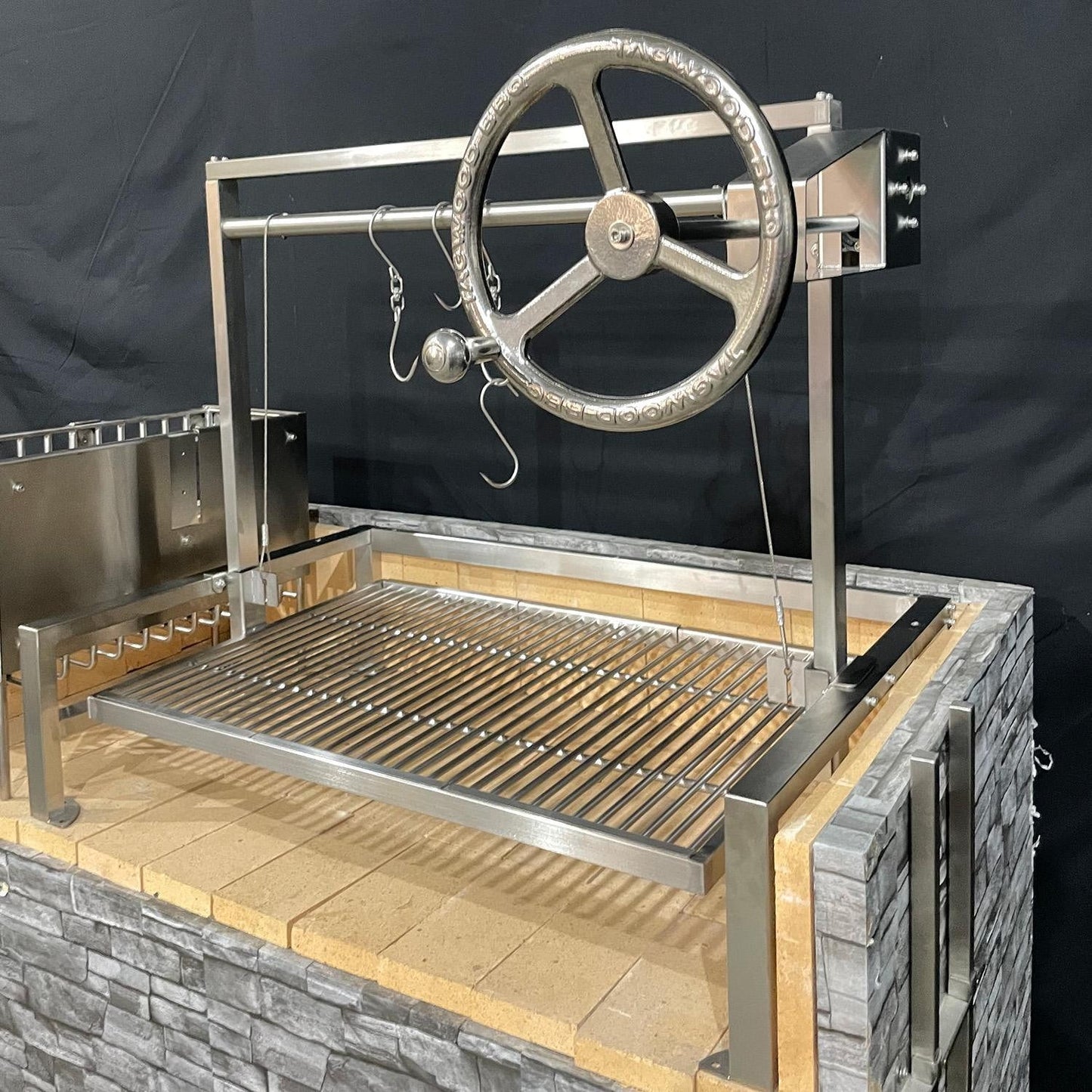 Tagwood BBQ Insert Style Argentine Santa Maria Wood Fire & Charcoal Gaucho Grill Without Firebricks - BBQ09SSFRONT - Image 3