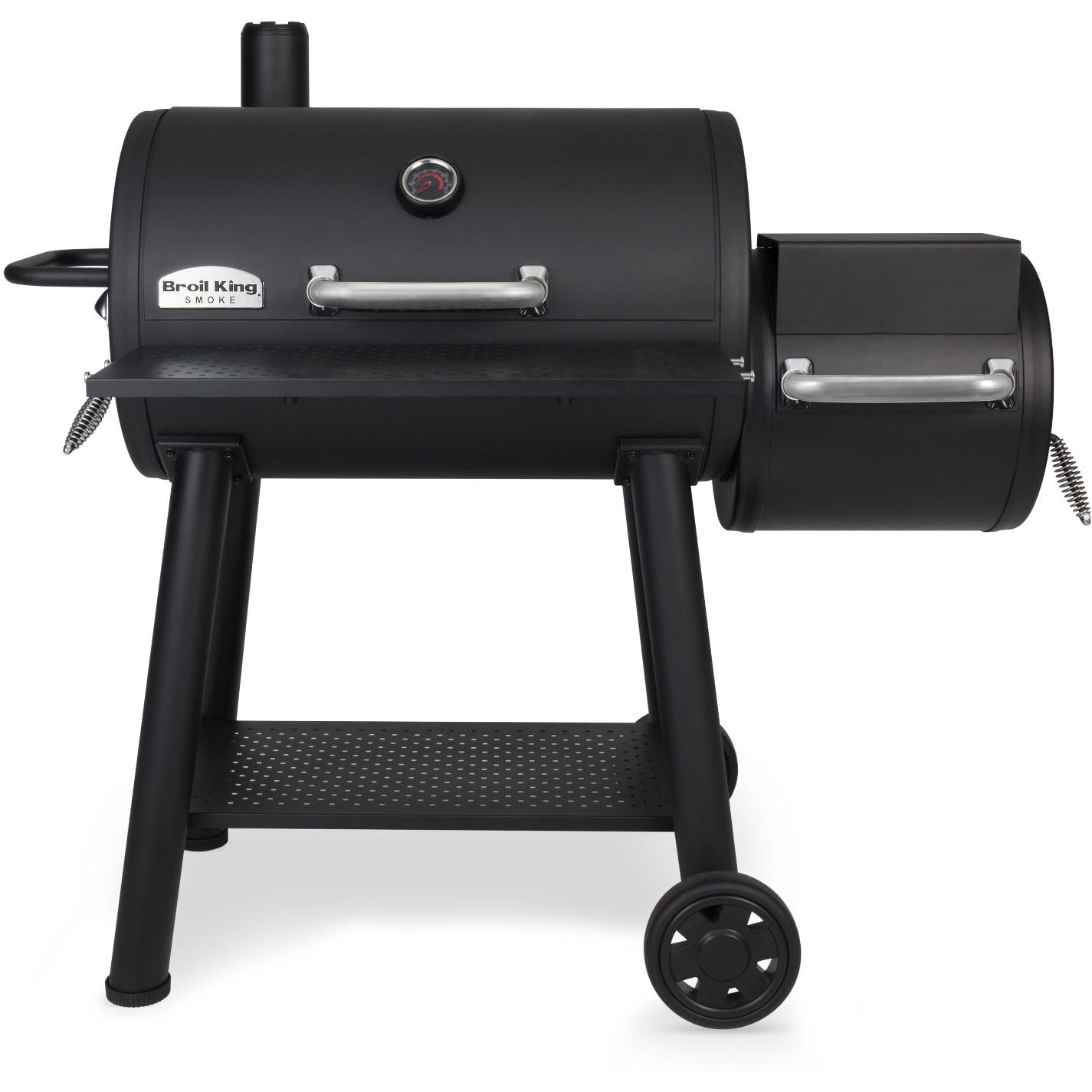 Broil King Smoke XL 32-Inch Offset Charcoal Smoker - Black - Image 1