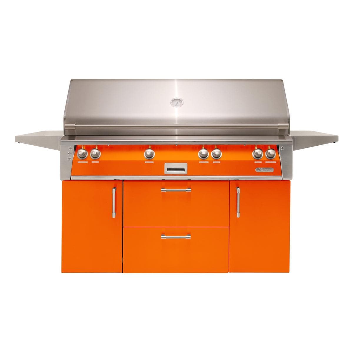 Alfresco ALXE 56-Inch Freestanding Natural Gas All Grill With Sear Zone And Rotisserie in Luminous Orange - ALXE-56BFGC-NG-S2005 - Image 1