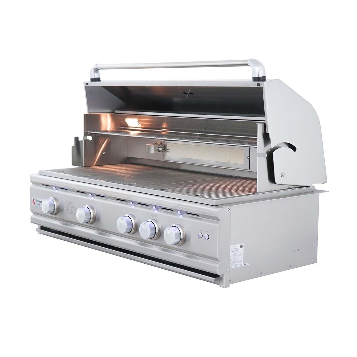 RCS Cutlass Pro 42 Inch Built-In Natural Gas Grill w/ Ceramic Briquette Tray Flame Tamers - RON42B - Image 10