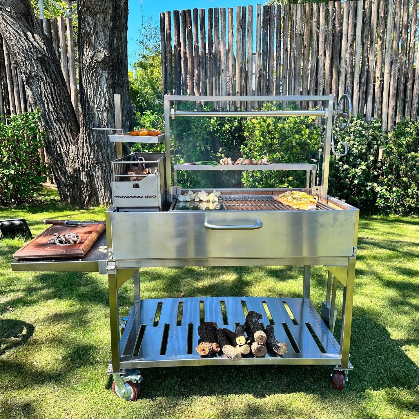Tagwood BBQ XL Argentine Santa Maria Wood Fire & Charcoal Grill - BBQ23SS - Image 1