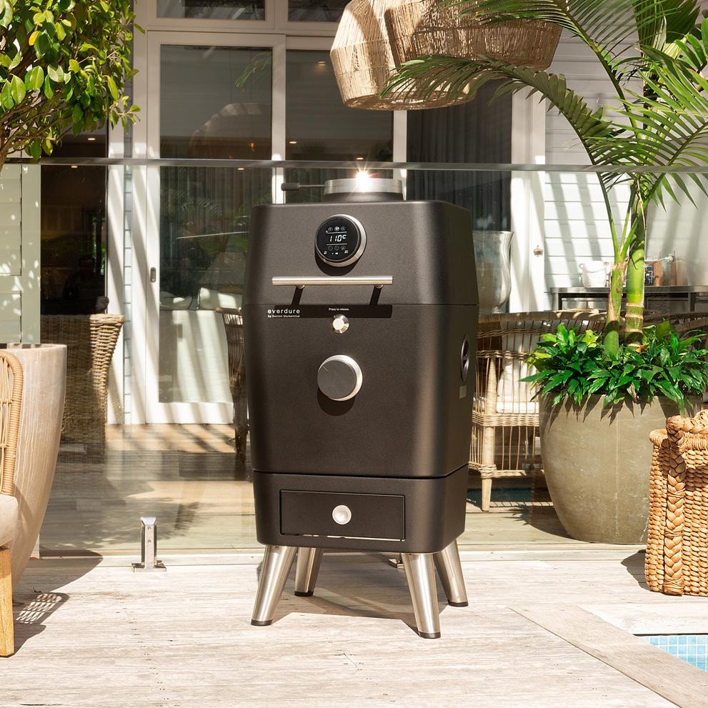 Everdure 4K 21-in Charcoal Grill & Smoker - Black - HBCE4KBUS - Image 3
