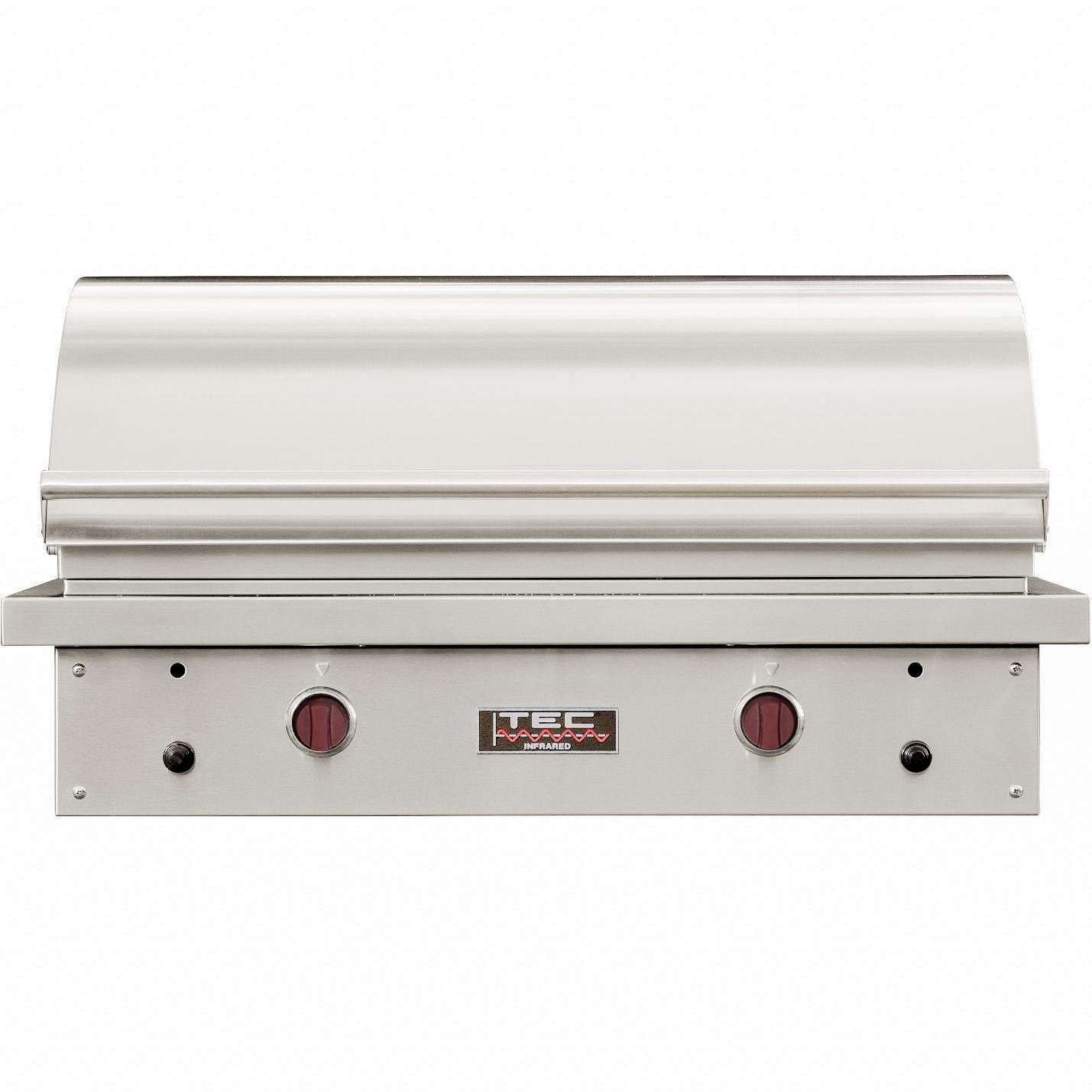 TEC Sterling Patio FR 44-Inch Built-In Infrared Natural Gas Grill W/ Red Knobs - Image 1