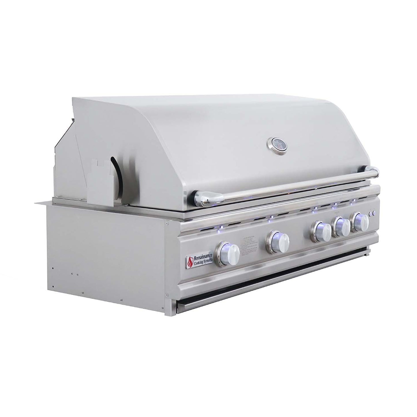 RCS Cutlass Pro 42 Inch Built-In Natural Gas Grill w/ Ceramic Briquette Tray Flame Tamers - RON42B - Image 8