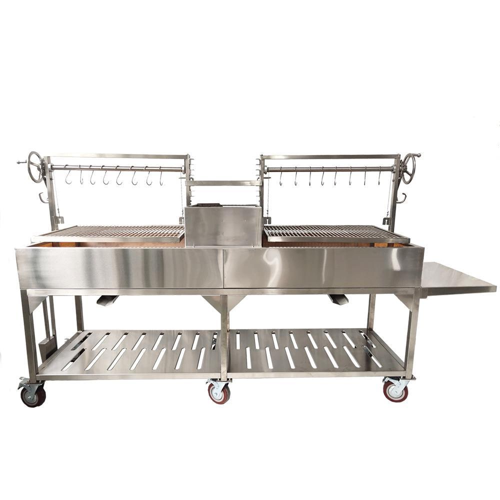 Tagwood BBQ XL Double Argentine Santa Maria Wood Fire & Charcoal Grill - BBQ24SS - Image 5