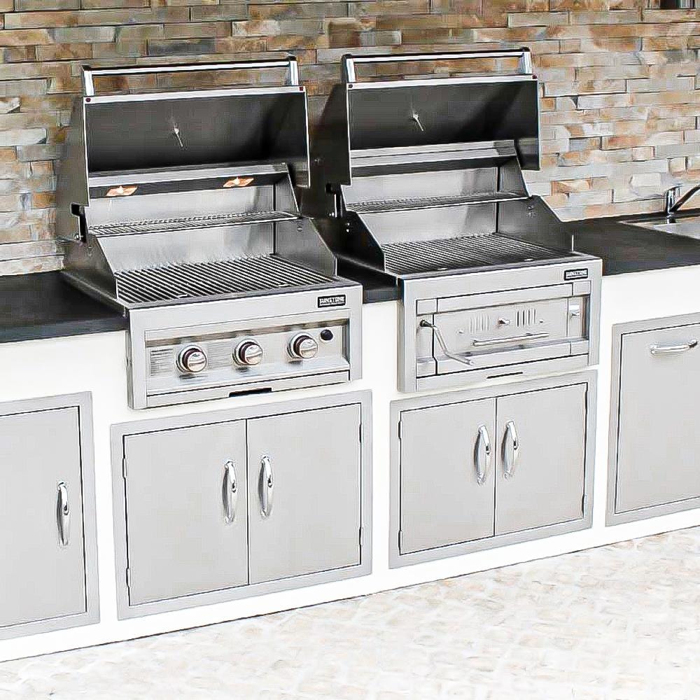 Sunstone Series 28 Inch Single Zone 304 Stainless Steel Charcoal Grill - SUNCHSZ28 - Image 4