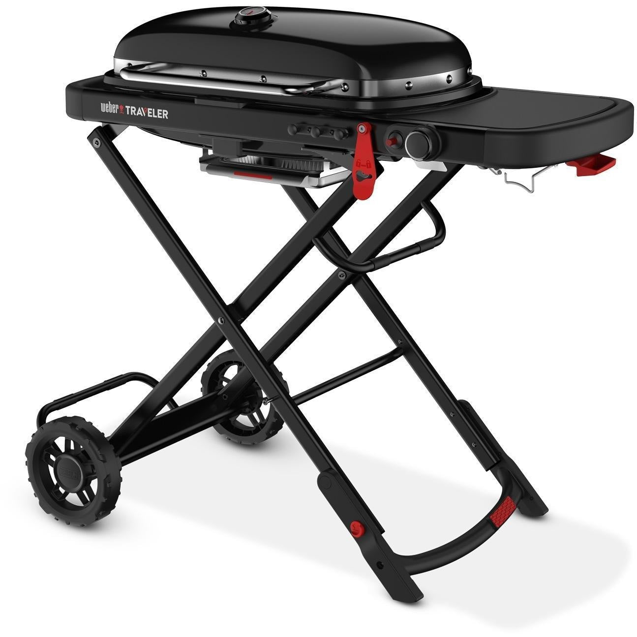 Weber Traveler Portable Propane Gas Grill - Stealth Edition - 9013001