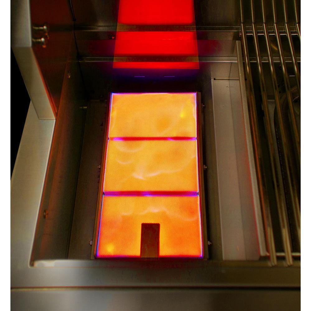 Alfresco ALXE 30-Inch Freestanding Natural Gas Grill With Sear Zone And Rotisserie in Luminous Orange - ALXE-30SZC-NG-S2005 - Image 5