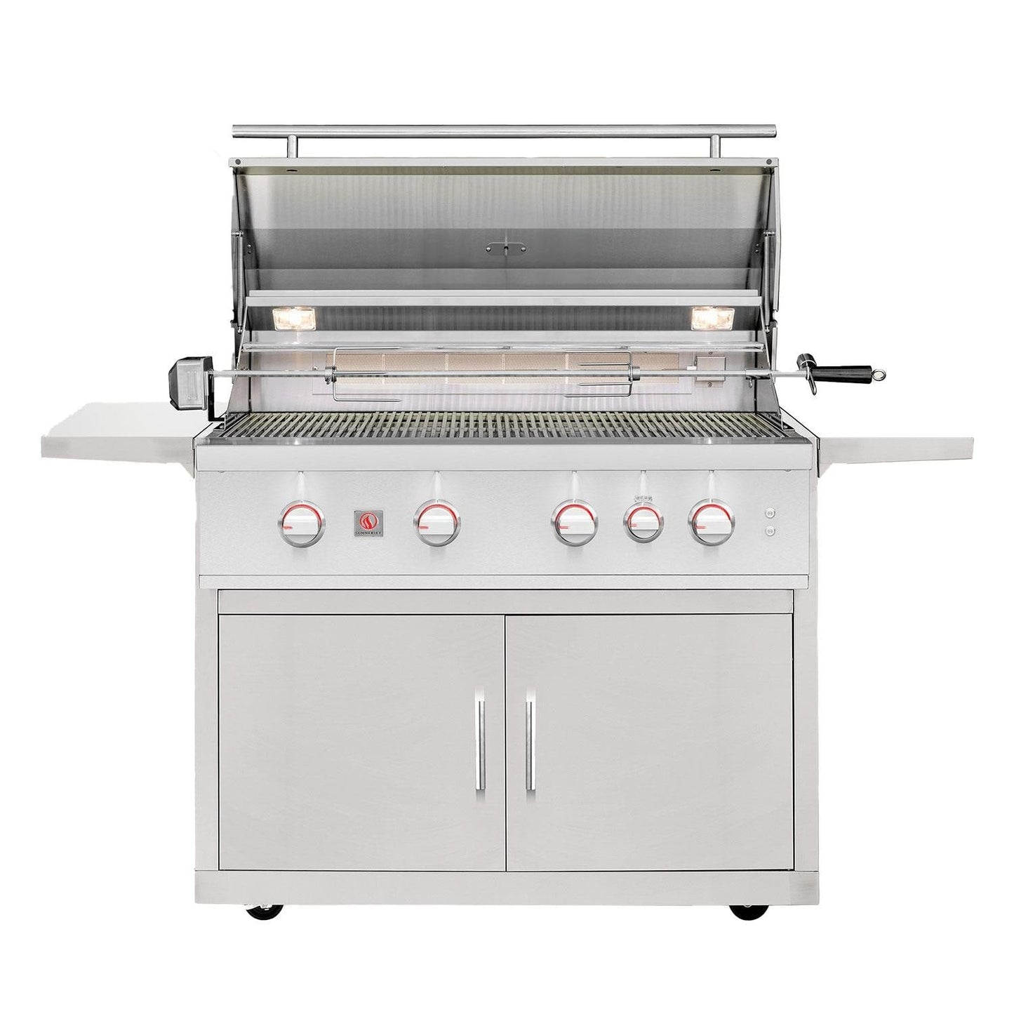 Summerset TRL Pro 40-in 4 Burner Freestanding Propane Grill w/ Rear Infrared Burner & Rotisserie Kit