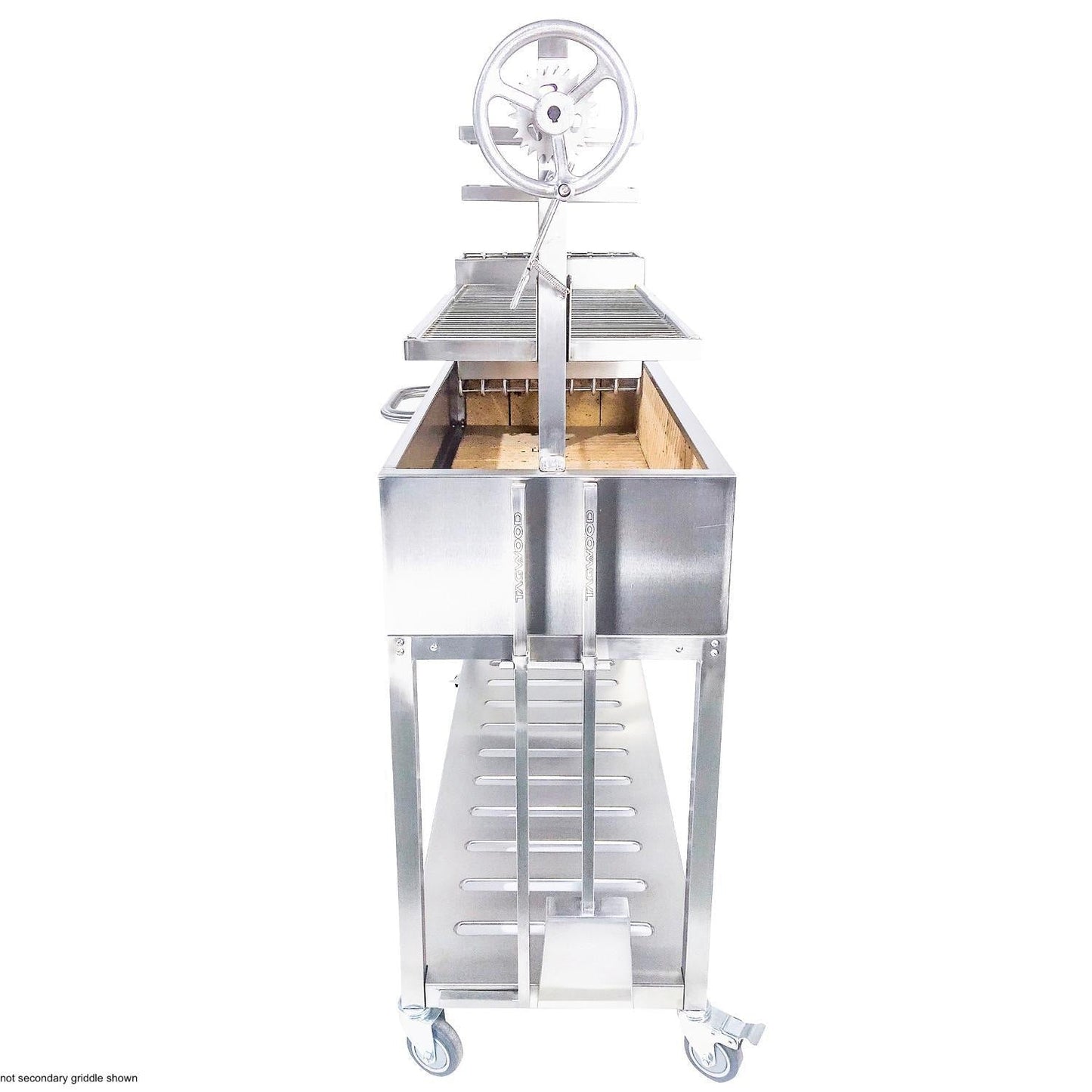 Tagwood BBQ Fully Assembled Argentine Santa Maria Wood Fire & Charcoal Grill - All Stainless Steel - BBQ03SSF - Image 5