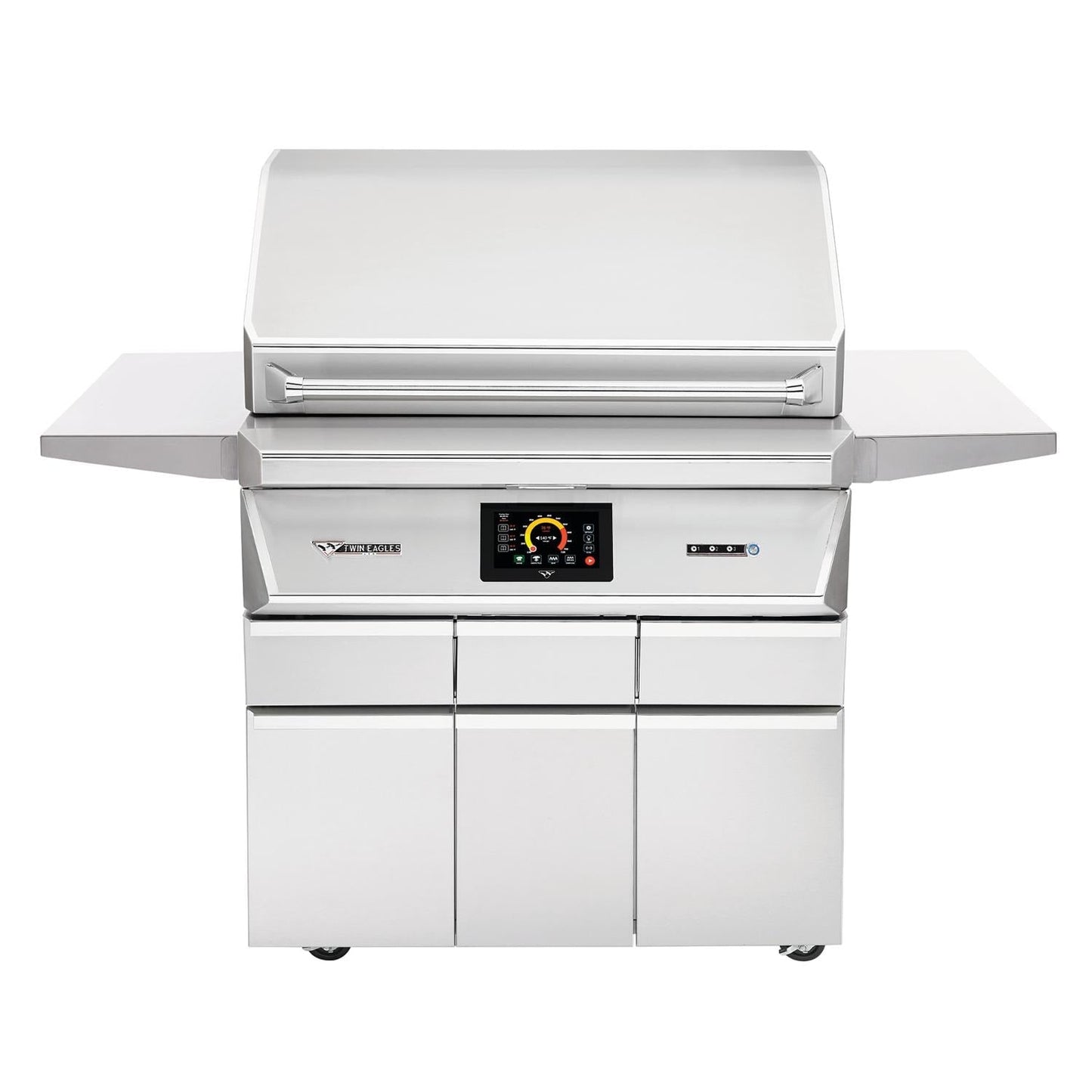 Twin Eagles Wi-Fi Controlled 36-Inch Stainless Steel Pellet Grill and Smoker On Deluxe Cart - Image 1