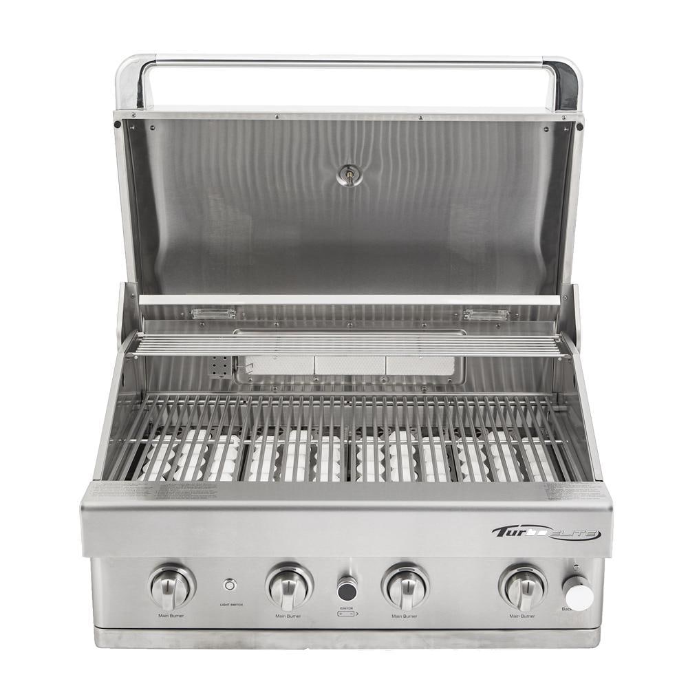 Turbo Elite 32-Inch 4-Burner Built-In Natural Gas Grill With Rear Infrared Burner - BTE3221BNG - Image 2