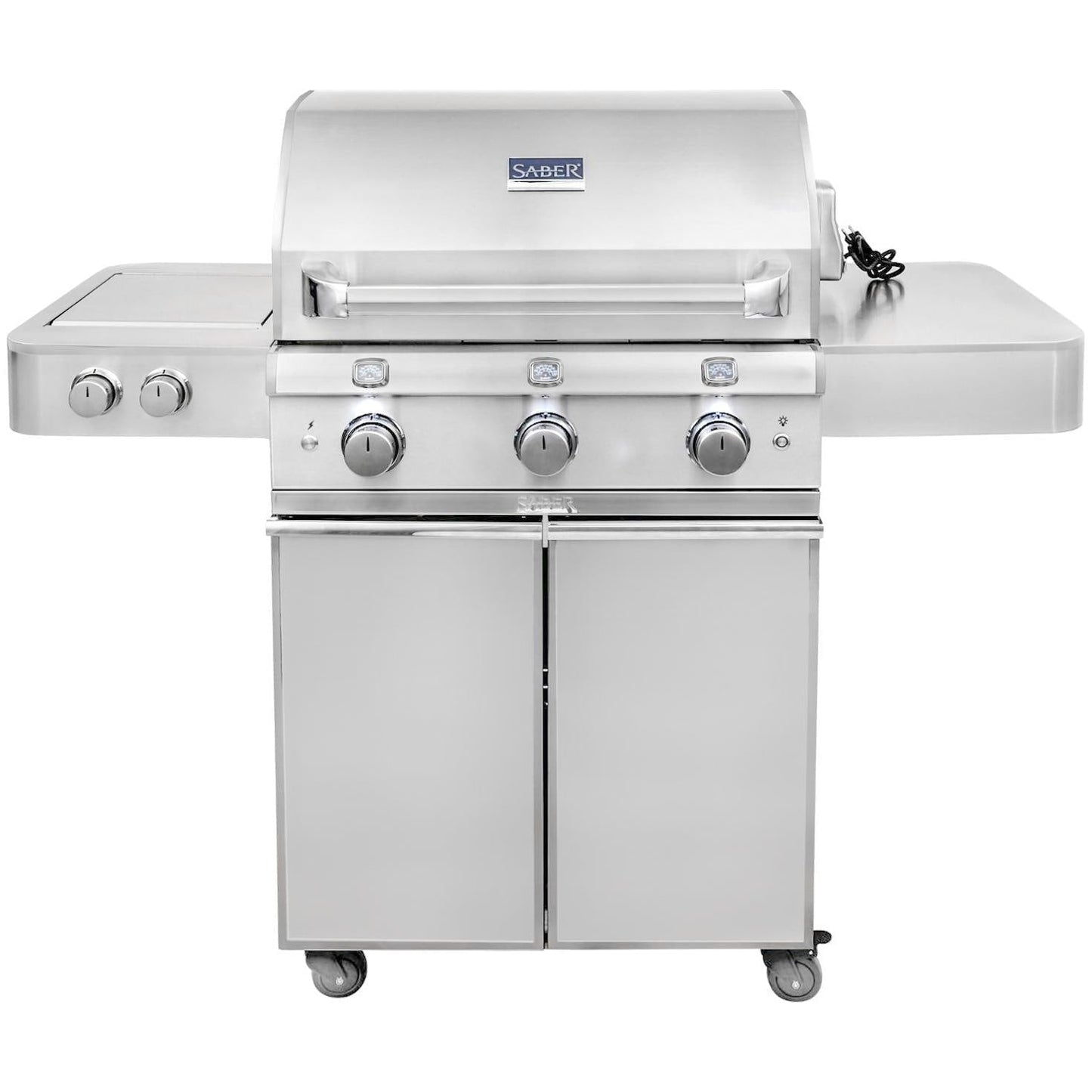 Saber Elite 1500 32-Inch 3-Burner Infrared Propane Gas Grill With Side Burner - R50SC1417 - Image 1