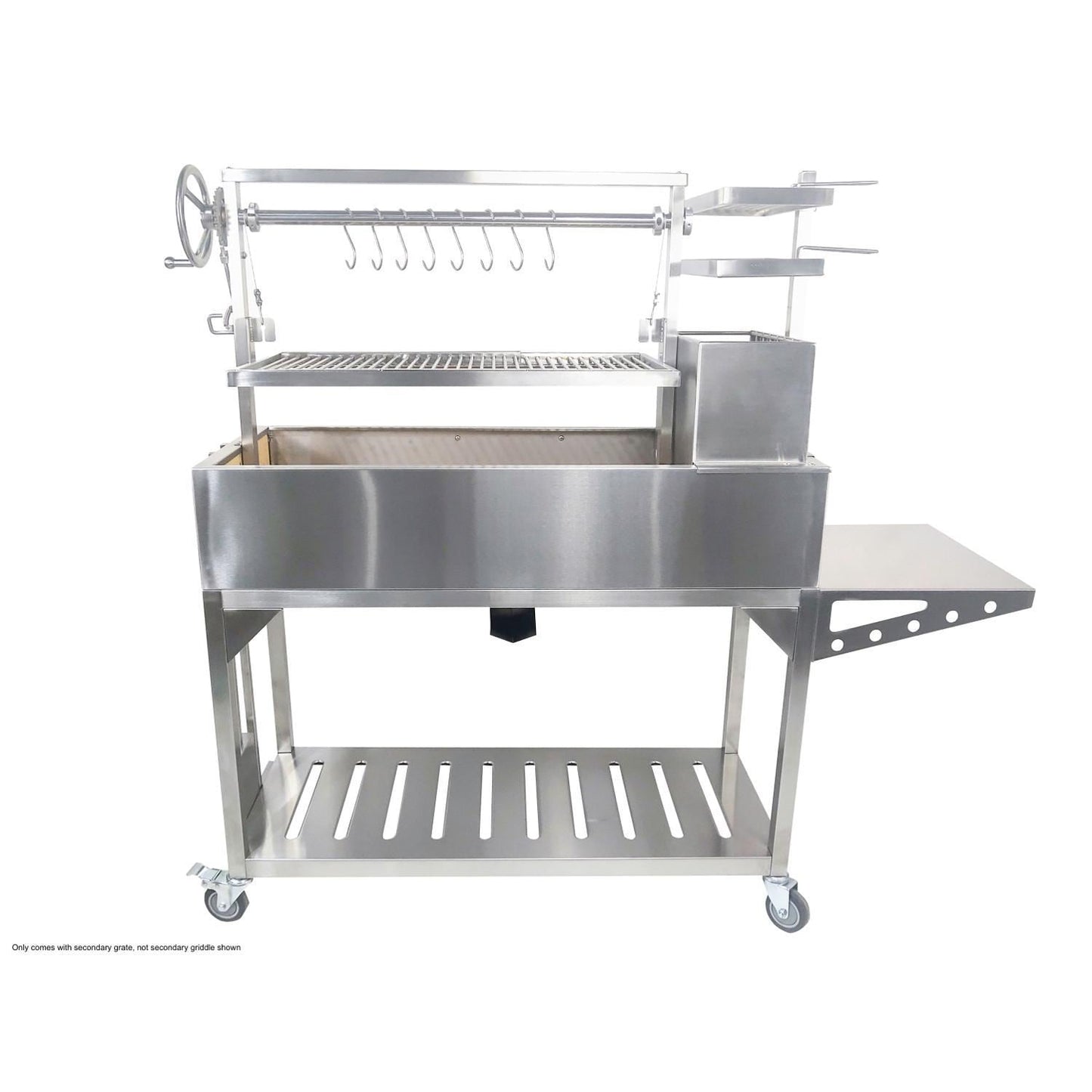 Tagwood BBQ Fully Assembled Argentine Santa Maria Wood Fire & Charcoal Grill - All Stainless Steel - BBQ03SSF - Image 7