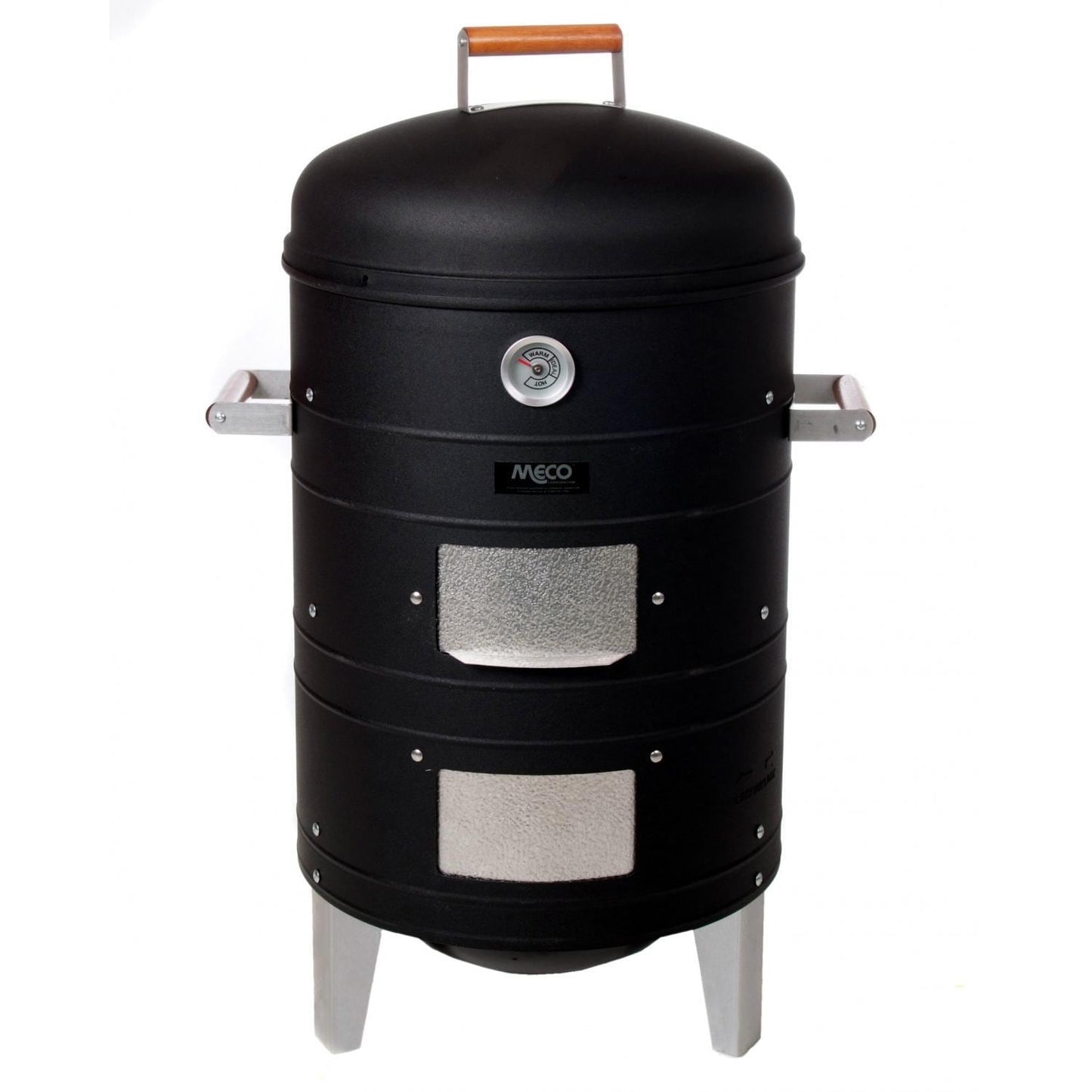 Americana by Meco Charcoal Water Vertical BBQ Meat Smoker - Black - 5023I - Image 1