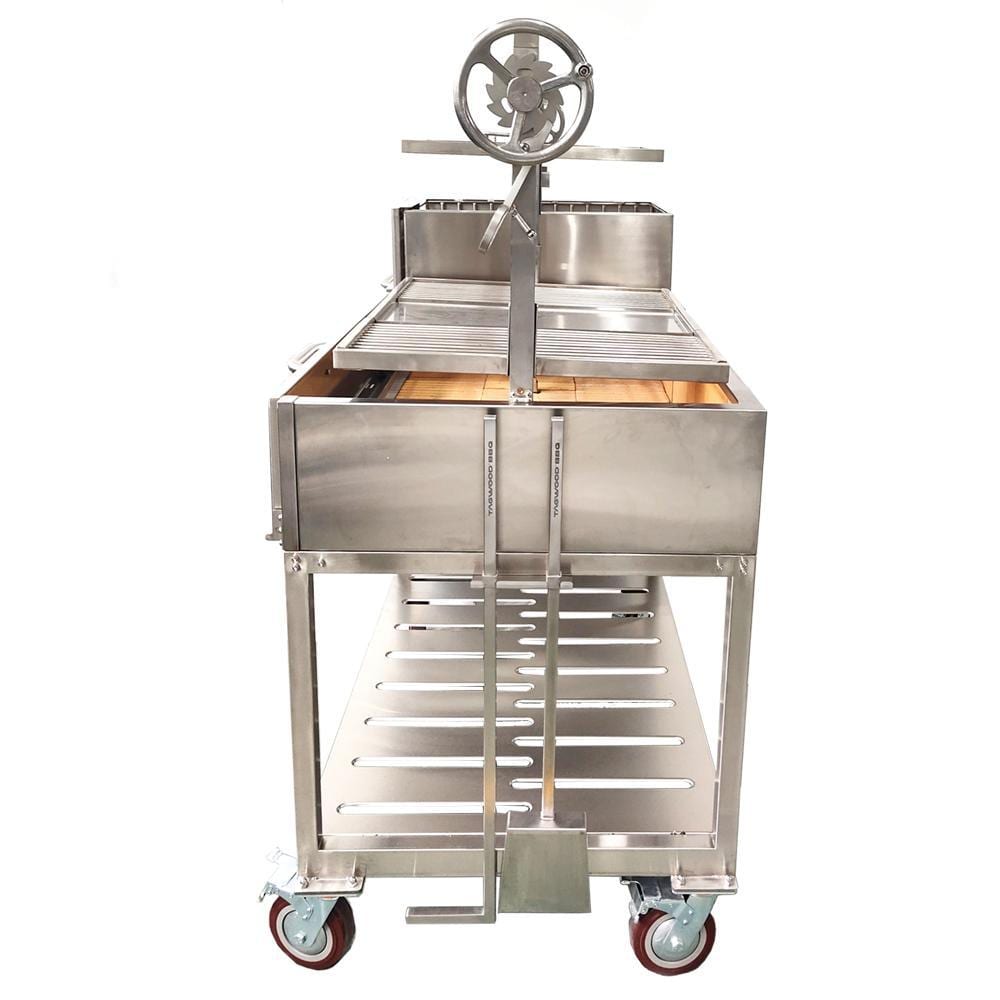 Tagwood BBQ XL Double Argentine Santa Maria Wood Fire & Charcoal Grill - BBQ24SS - Image 8