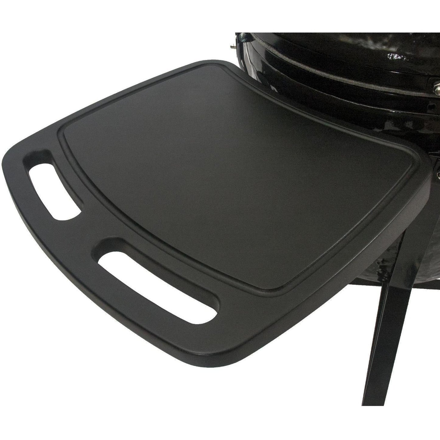 Primo All-In-One Oval XL 400 Ceramic Kamado Grill With Cradle, Side Shelves, And Stainless Steel Grates - PGCXLC (2021) - Image 2