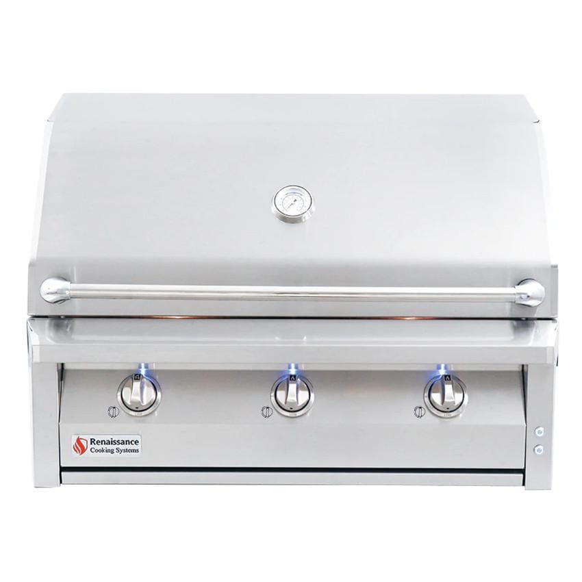 American Renaissance Grill by RCS 36-in 3-Burner Freestanding Natural Gas Grill - Image 2
