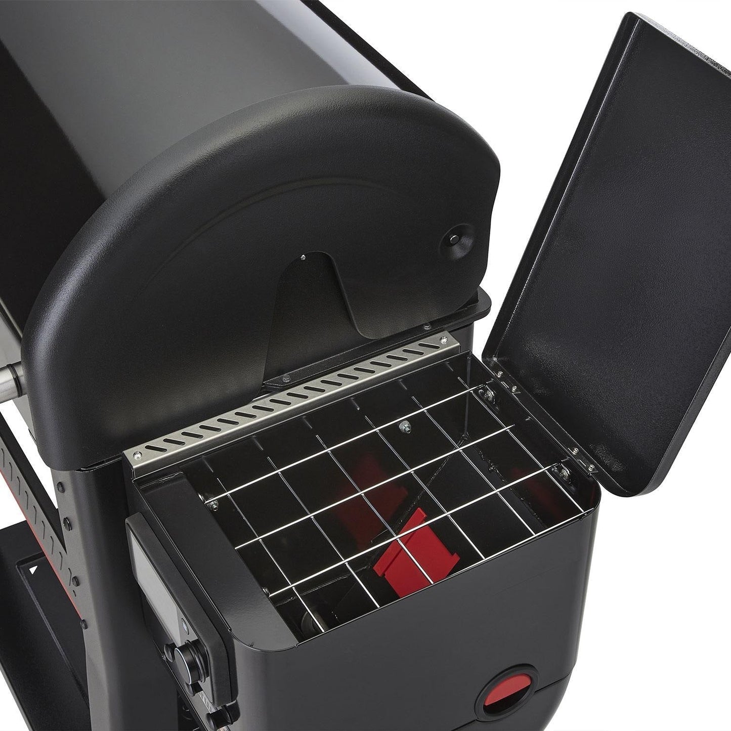 Weber Searwood XL 600 Pellet Grill w/ Cover, Front Table & Rotisserie - Image 5
