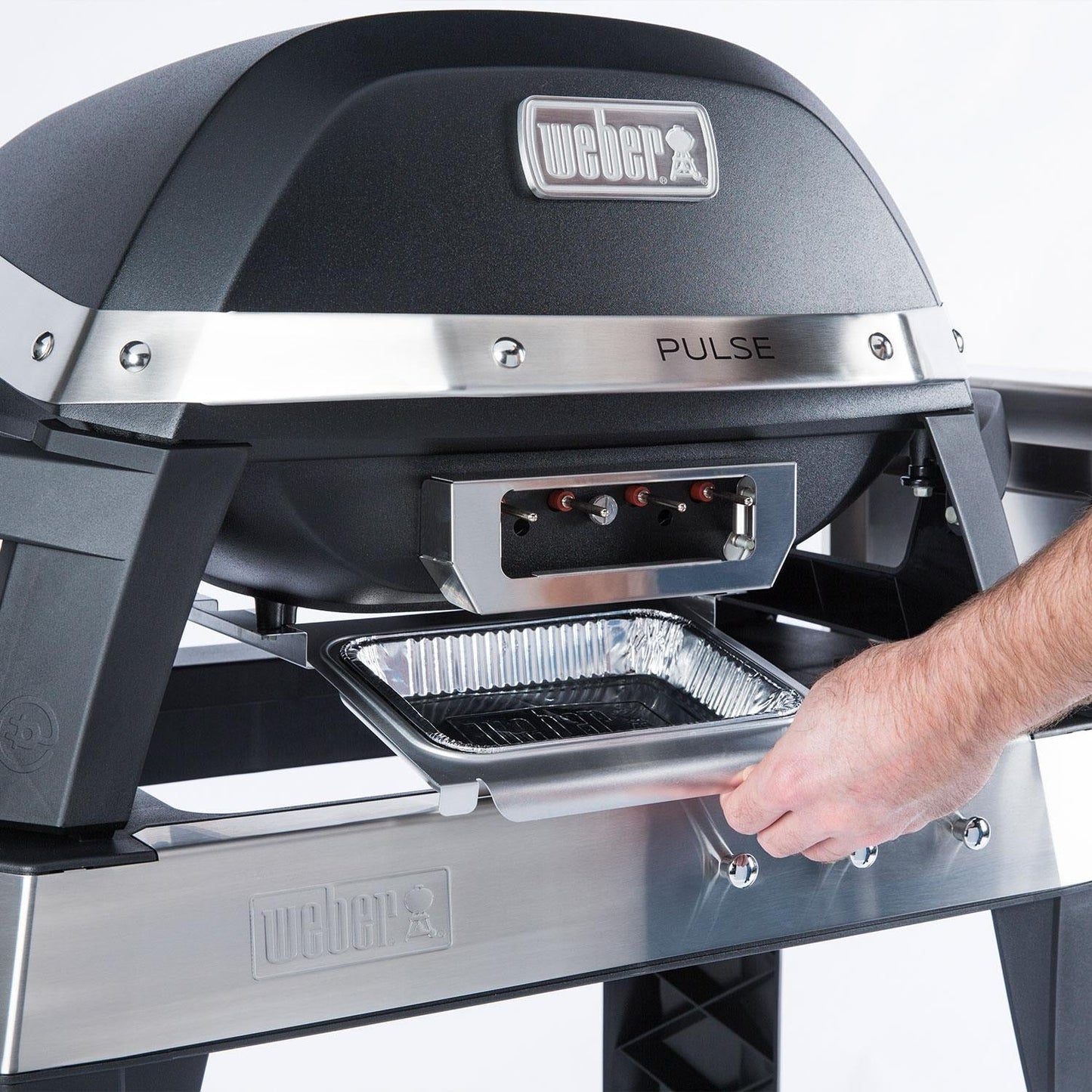 Weber Pulse 2000 1560 Watt Electric Grill W/ Cart - 85012001 - Image 11