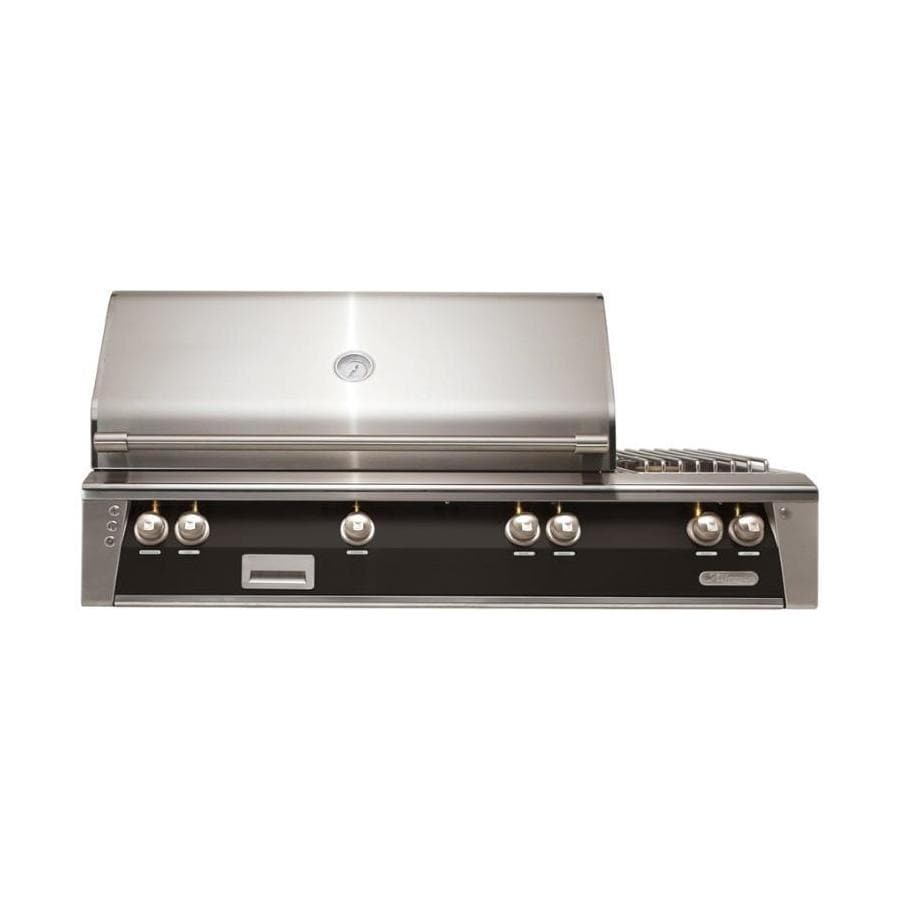 Alfresco ALXE 56-Inch Built-In Propane Deluxe Grill With Sear Zone, Rotisserie, And Side Burner in Jet Black Matte - ALXE-56SZ-LP-SM9005 - Image 1