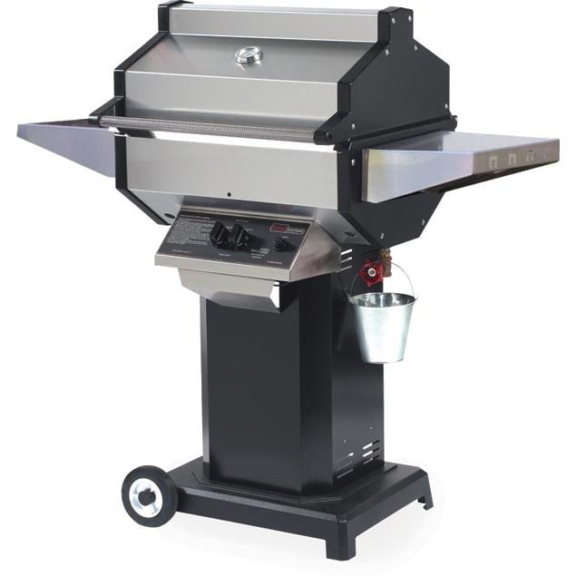 Phoenix SDBOCP Stainless Steel Propane Gas Grill Head On Black Aluminum Pedestal Cart - Image 1