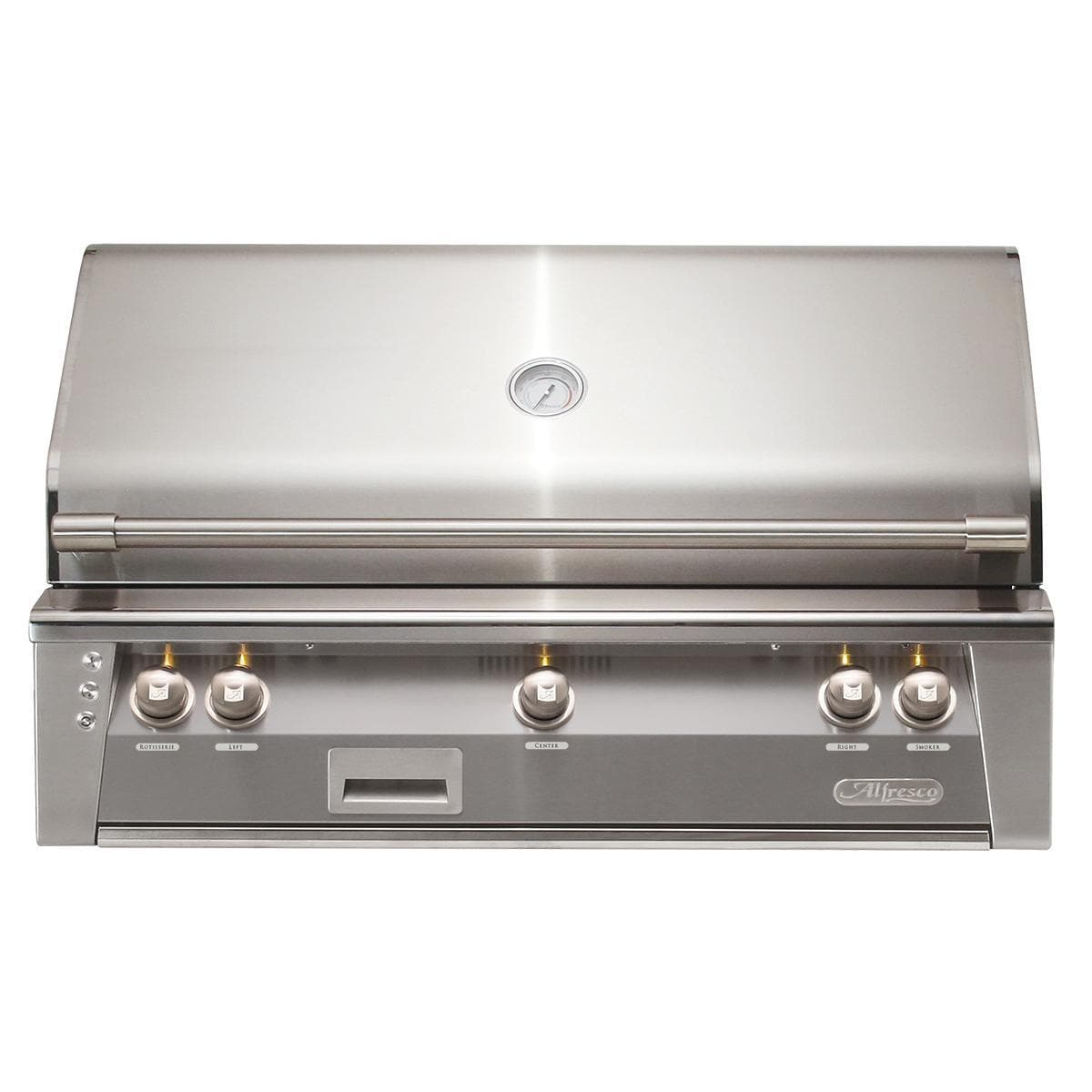 Alfresco ALXE 42-Inch Built-In Natural Gas Grill With Rotisserie in Signal Gray - ALXE-42-NG-S7004 - Image 1