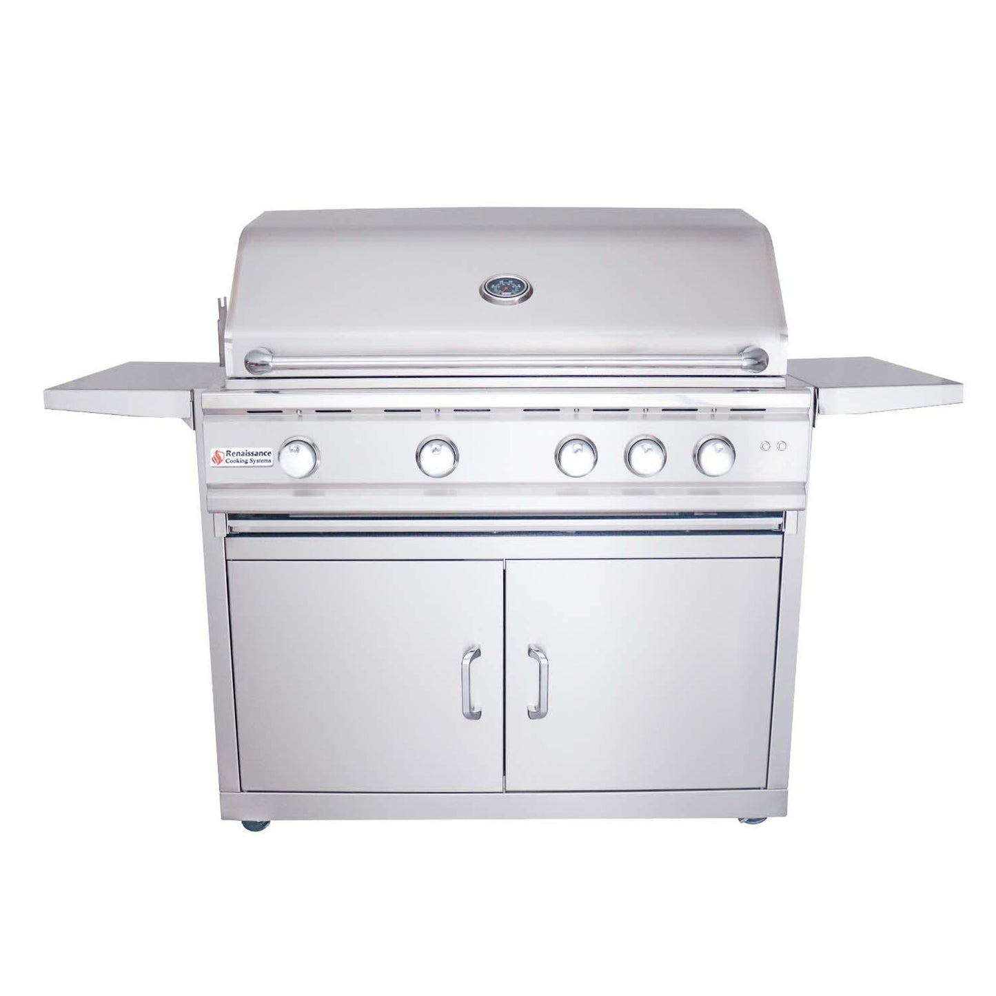 RCS Cutlass Pro 38 Inch Natural Gas Grill w/ Ceramic Briquette Tray Flame Tamers - RON38BCK - Image 4