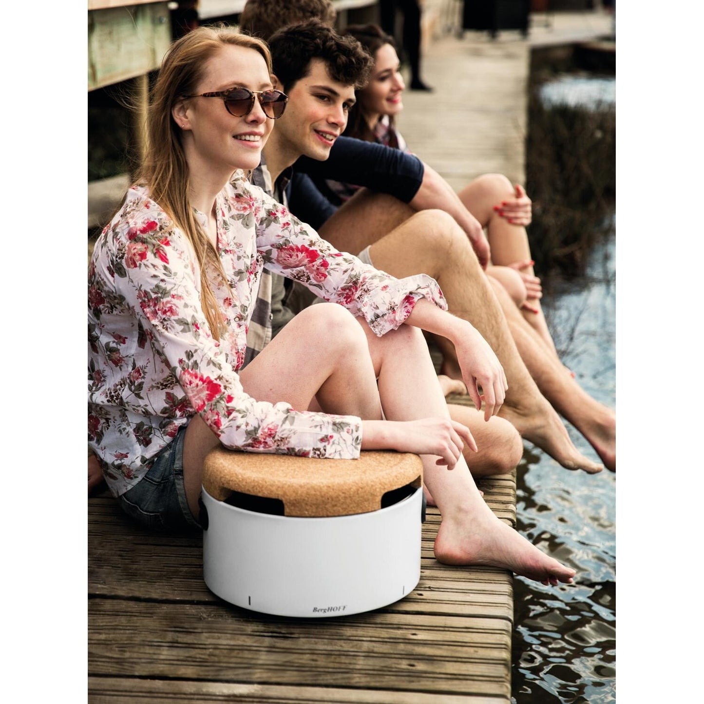 BergHOFF Leo Portable Tabletop BBQ Grill W/ Heat Resistant Base White - 2415600 - Image 9