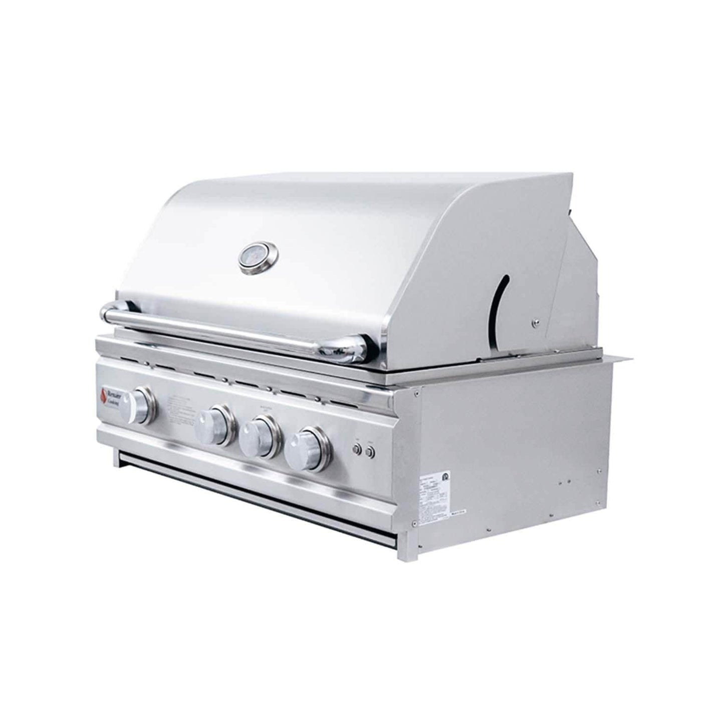 RCS Cutlass Pro 30 Inch Built-In Natural Gas Grill w/ Ceramic Briquette Tray Flame Tamers - RON30B - Image 8
