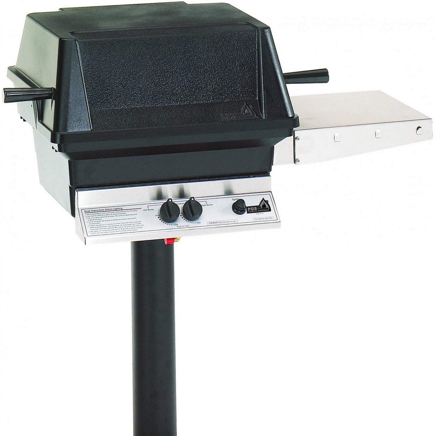 PGS A40 Cast Aluminum Natural Gas Grill On In-Ground Post - Image 1