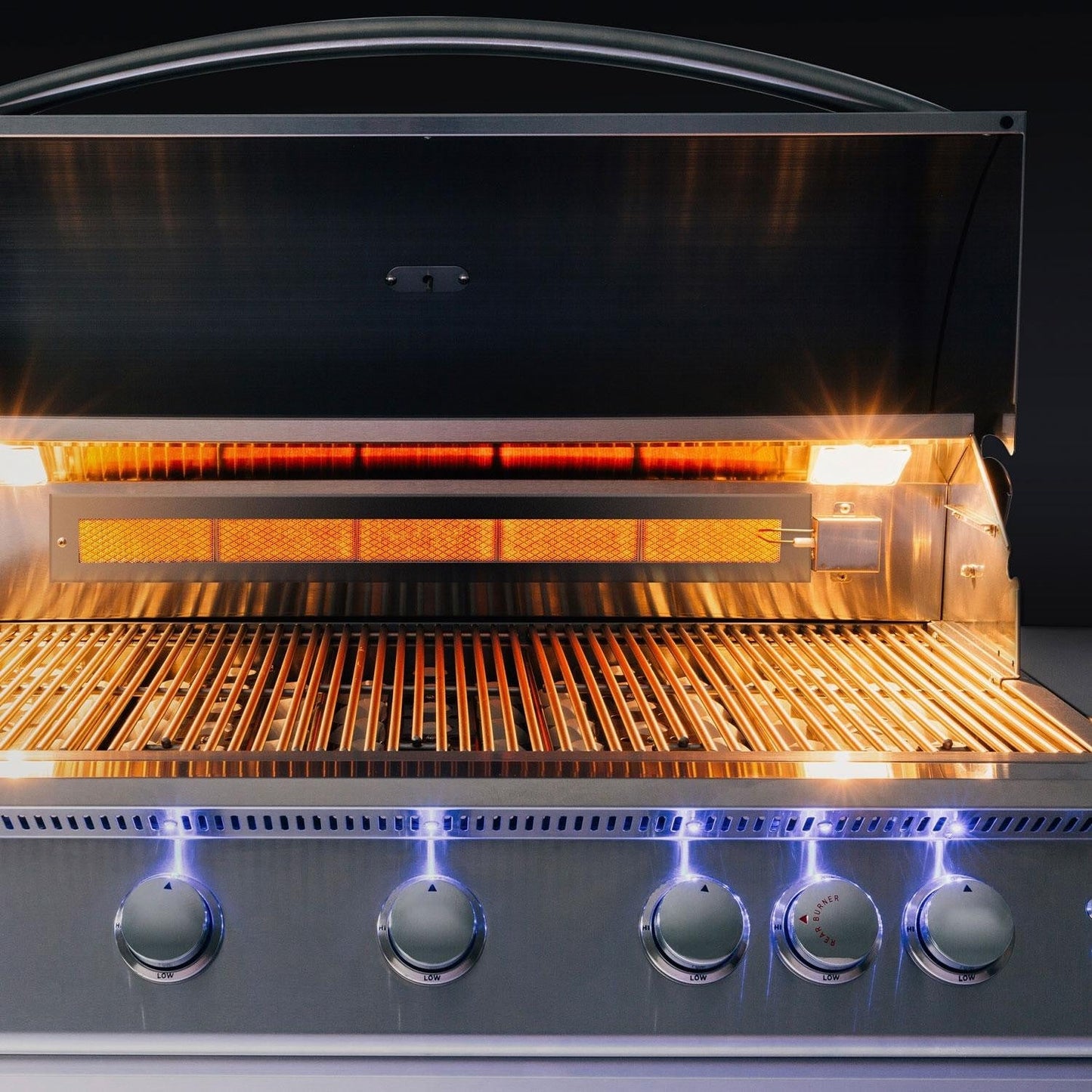 Summerset Sizzler Pro 40-in 5 Burner Built-In Natural Gas Grill w/ Rear Infrared Burner - SZRPRO40 - Image 6