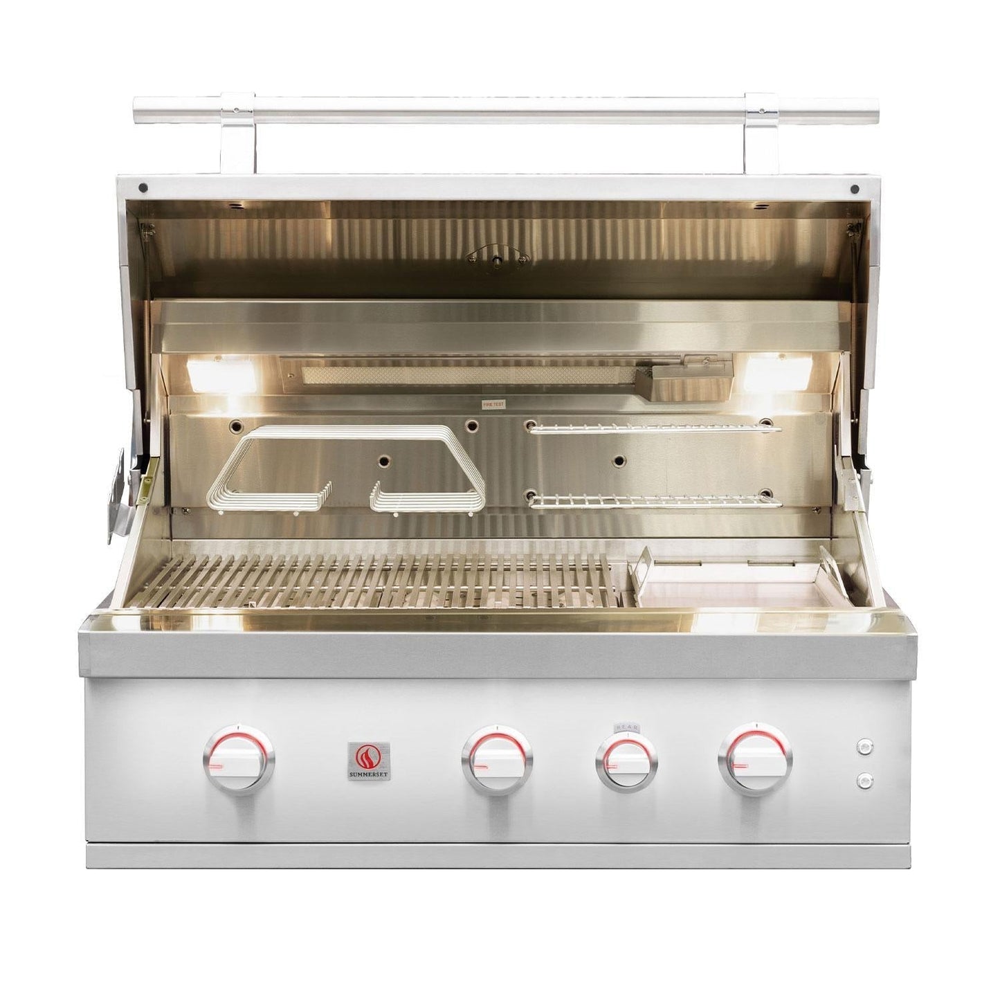 Summerset Quest 36-in 2 Burner Built-In Propane Gas Grill w/ Rear Infrared Burner, Rotisserie Kit, & Drop-In Griddle Plate - QST36-LP - Image 4