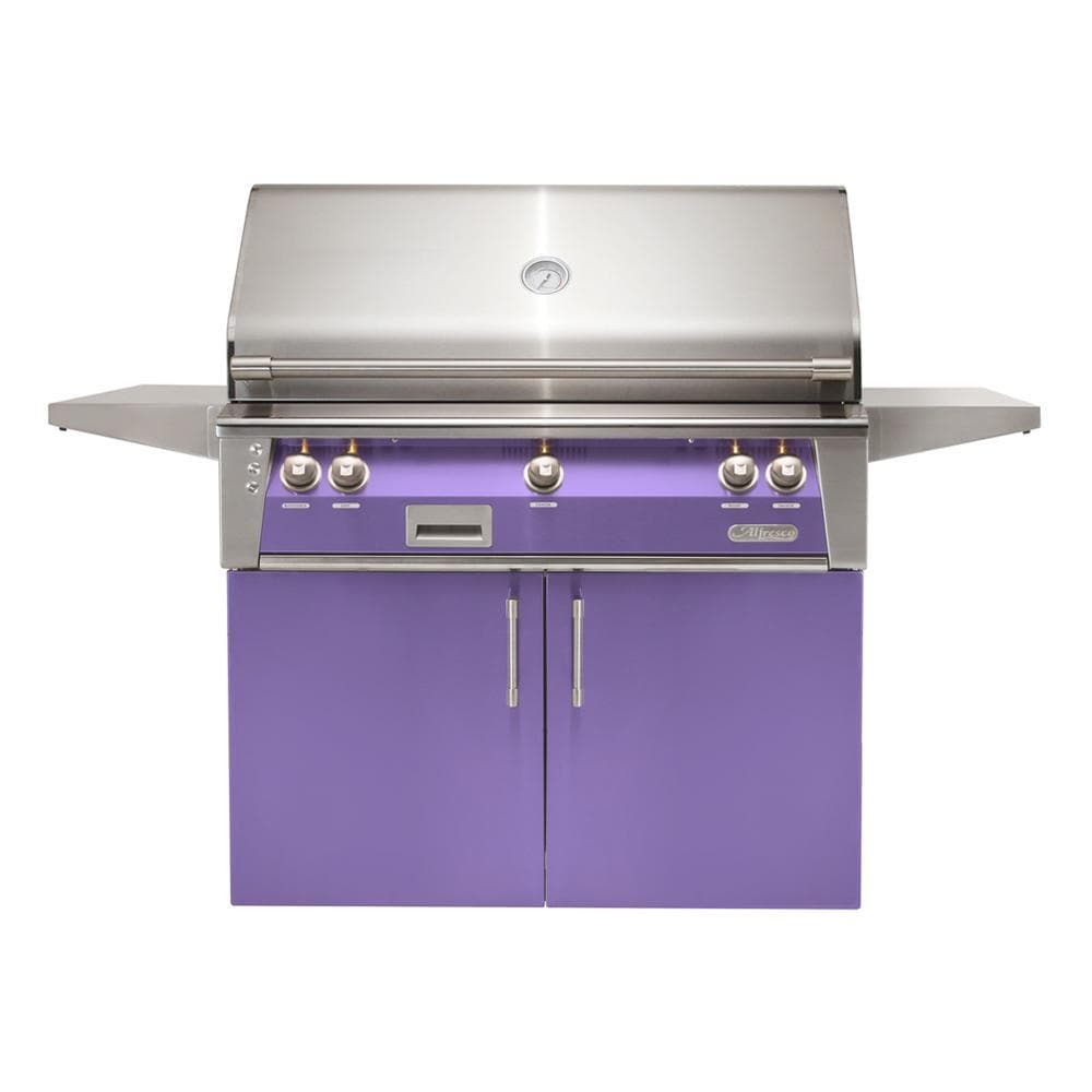 Alfresco ALXE 42-Inch Freestanding Natural Gas Grill With Rotisserie in Blue Lilac - ALXE-42C-NG-S4005 - Image 1