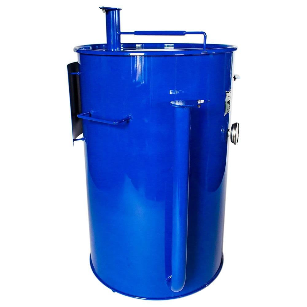 Gateway Drum Smokers 55 Gallon Charcoal BBQ Smoker - Glossy Blue - 55144 - Image 4
