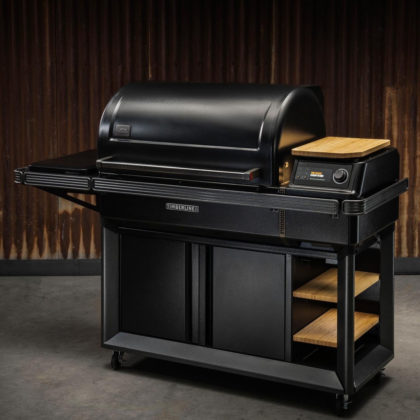 Traeger All-New Timberline XL Wi-Fi Controlled Wood Pellet Grill W/ WiFire - Front Shelf & Grill Cover Included - Image 2