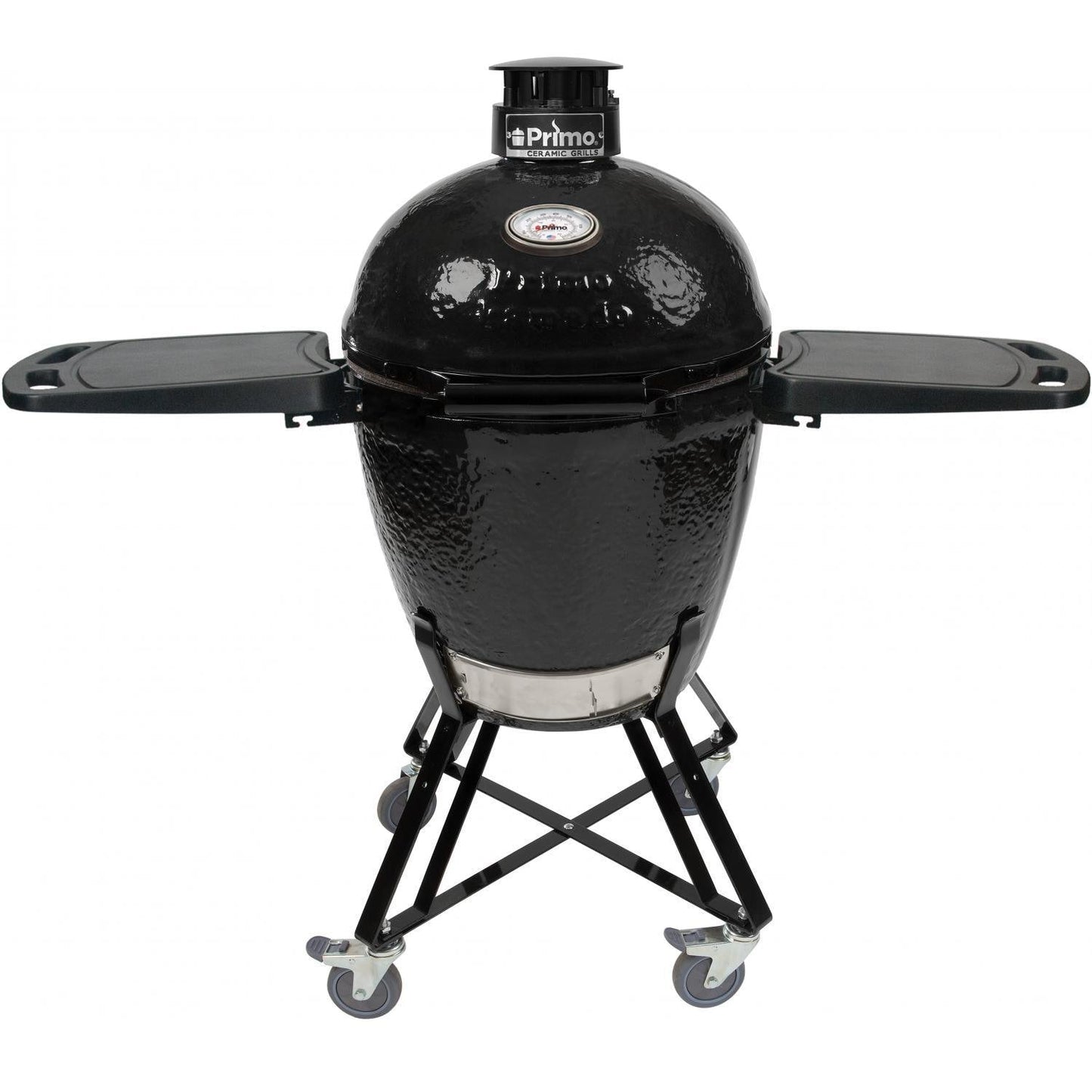 Primo All-In-One Round Ceramic Kamado Grill With Cradle & Side Shelves - PGCRC (2021) - Image 1