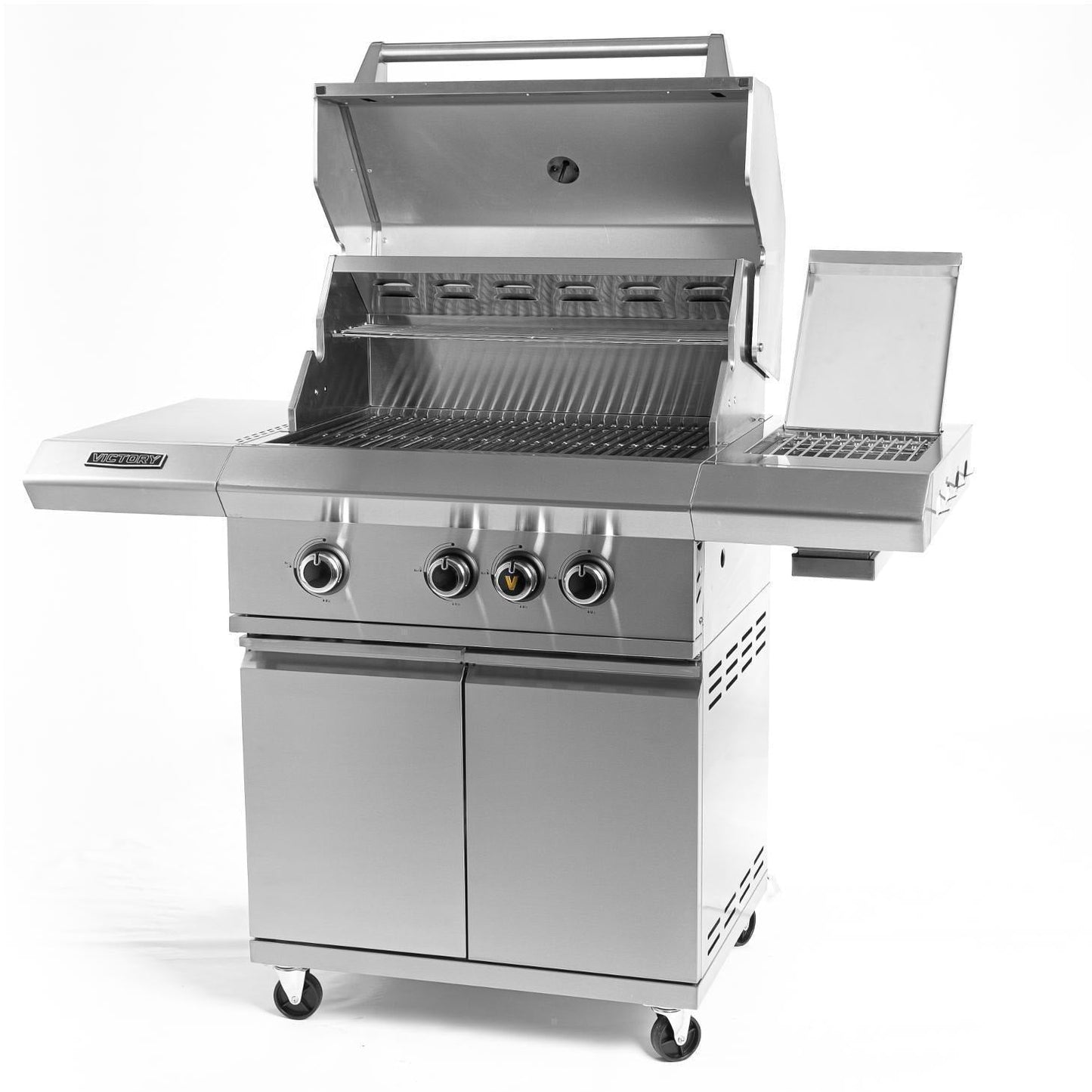 Victory 3-Burner Propane Gas Grill With Infrared Side Burner - BBQ-VCT3BSB-LP - Image 8