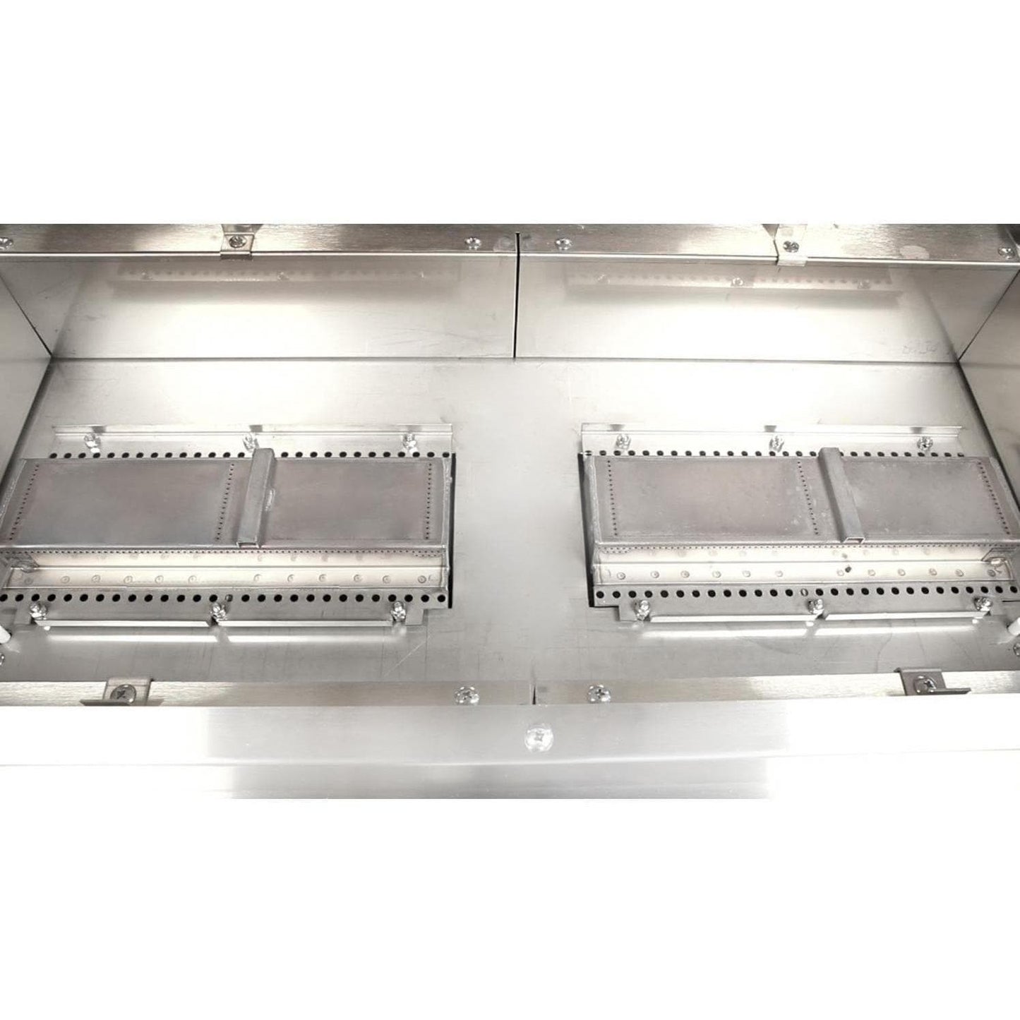 TEC Sterling Patio FR 44-Inch Infrared Natural Gas Grill On Stainless Cabinet W/ Red Knobs - Image 2