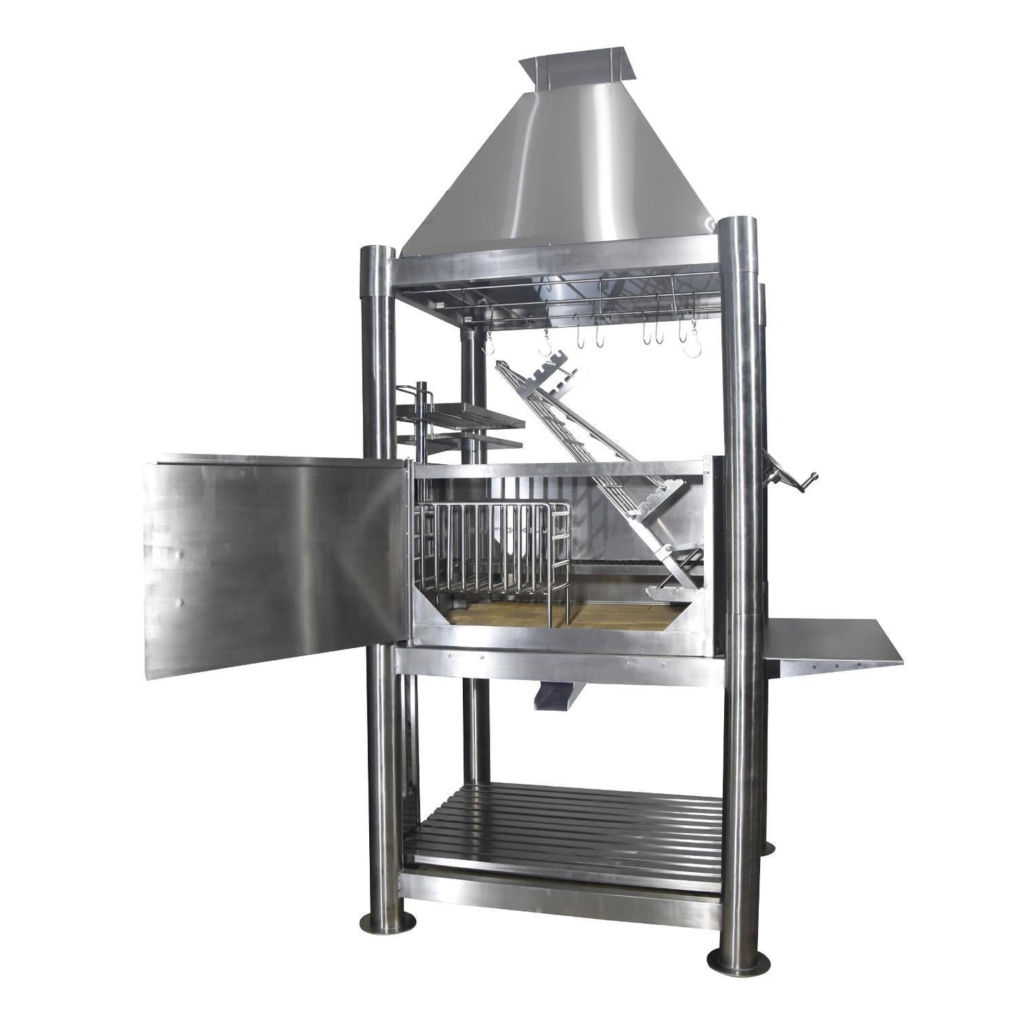 Tagwood BBQ Silver Bullet Argentine Wood Fire & Charcoal Grill - All Stainless Steel - BBQ02SS - Image 4